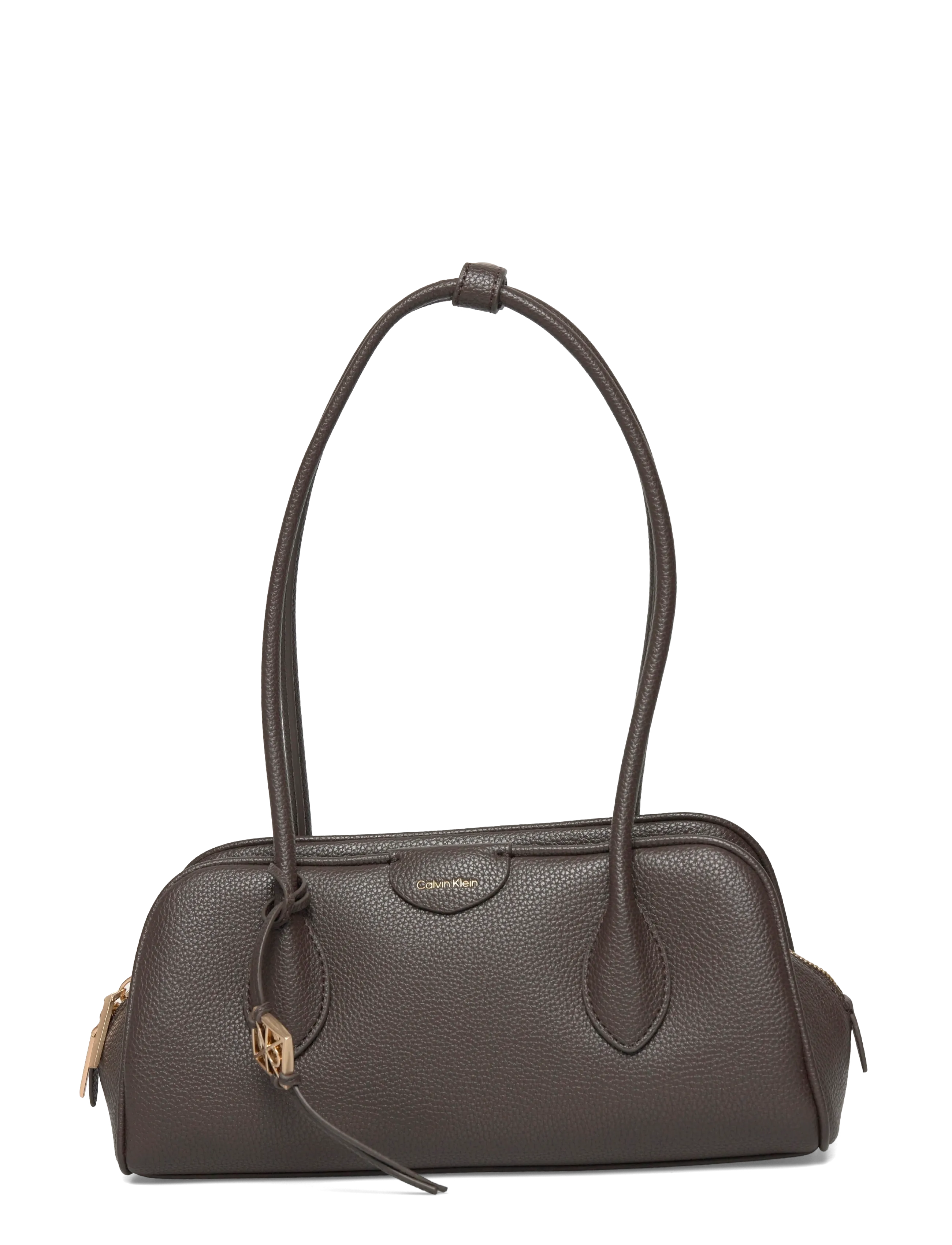 Calvin Klein EMBLEM TRIO PEBBLE SHOULDER BAG - Bags - DELICIOSO / brown