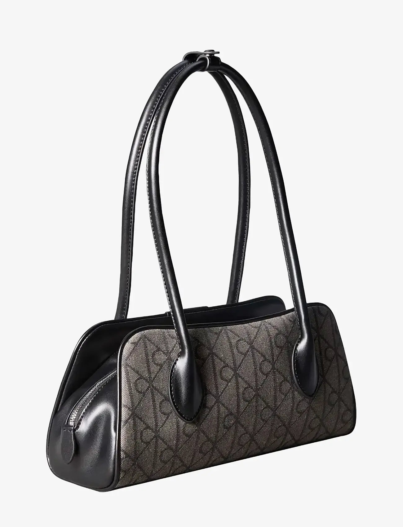 Calvin Klein - EMBLEM TRIO JACQUARD SHOULDER BA - hverdags stil - lotus beige black aop jqd - 2