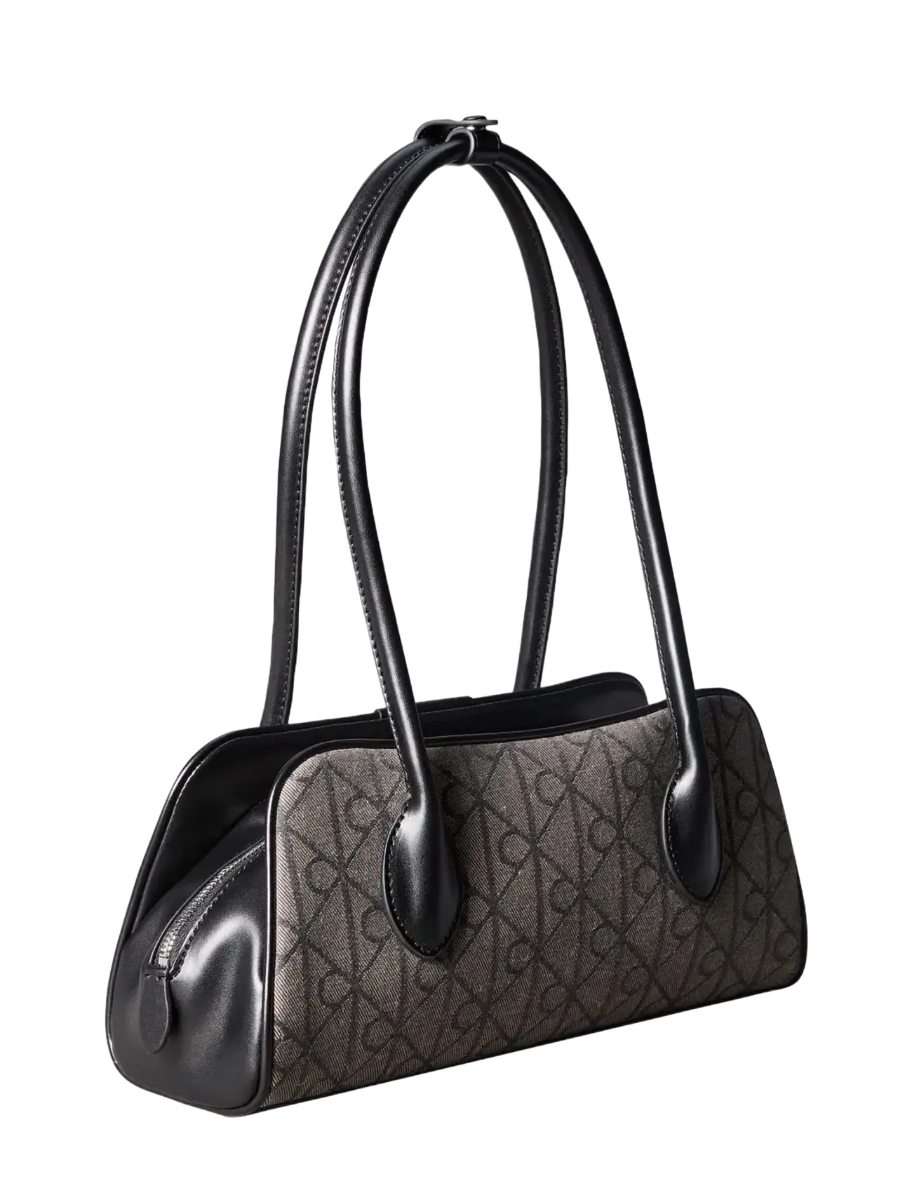 Calvin Klein - EMBLEM TRIO JACQUARD SHOULDER BA - alltags-style - lotus beige black aop jqd - 2