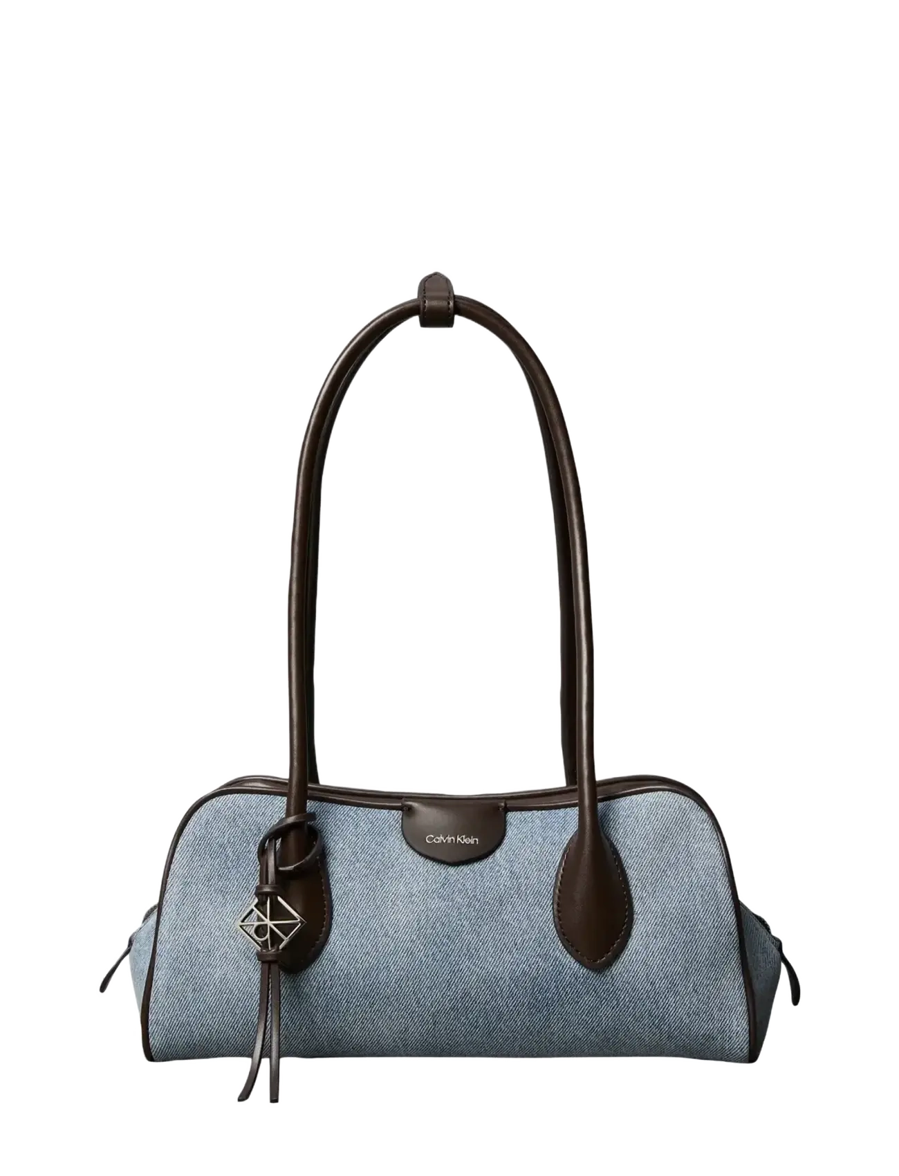 Calvin Klein EMBLEM TRIO DENIM SHOULDER BAG - Kotid - LIGHT WASH DENIM / blue
