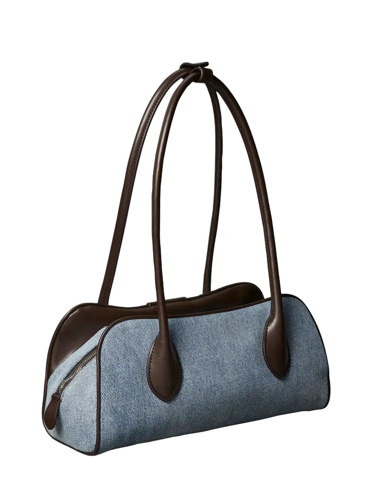 Calvin Klein - EMBLEM TRIO DENIM SHOULDER BAG - axelremsväskor - light wash denim - 2