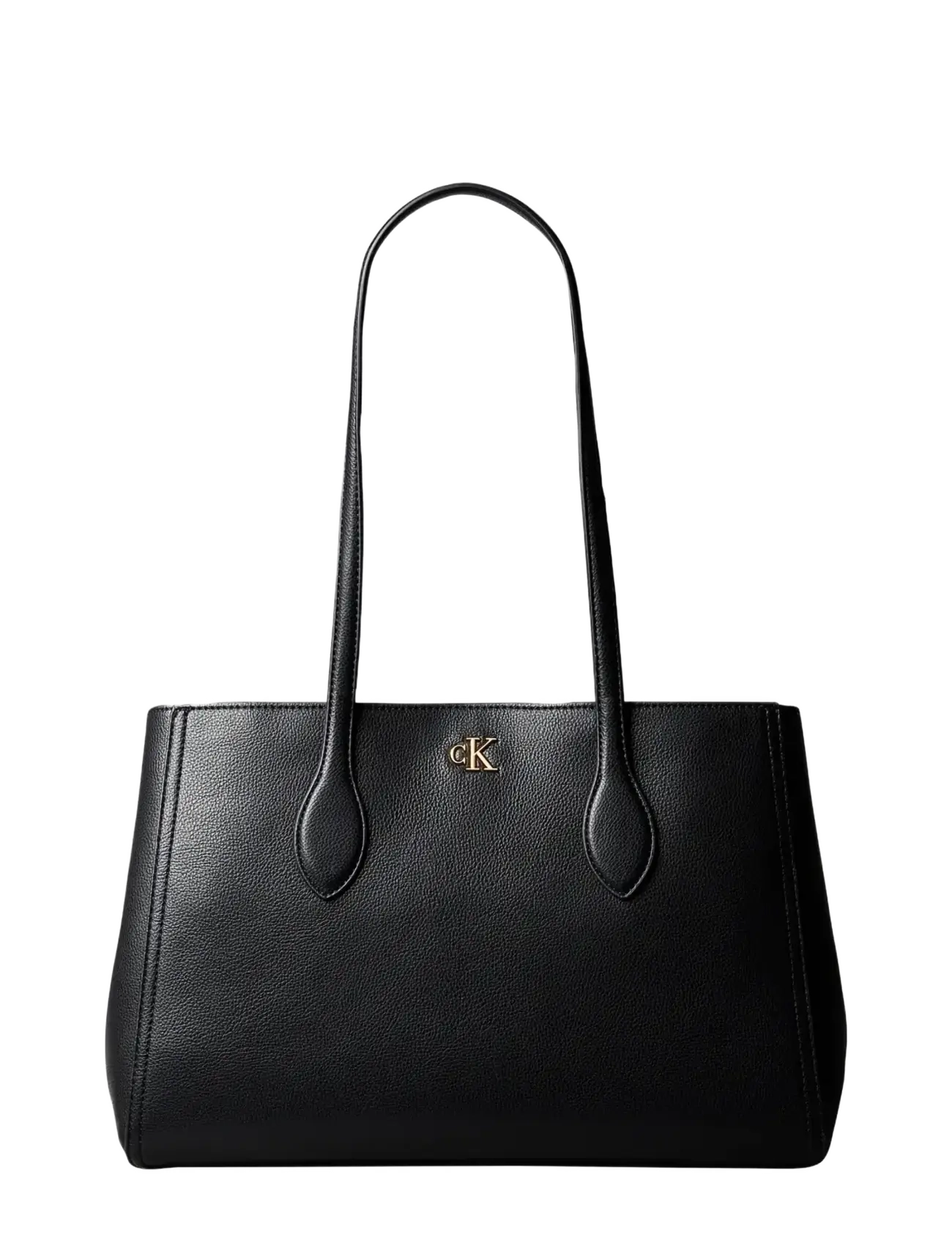 Calvin Klein - CK MEDIUM WORK TOTE - tote bags - black - 1
