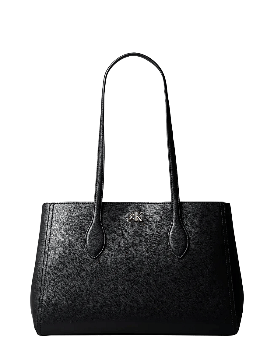 Calvin Klein - CK MEDIUM WORK TOTE - tote bags - black - 1