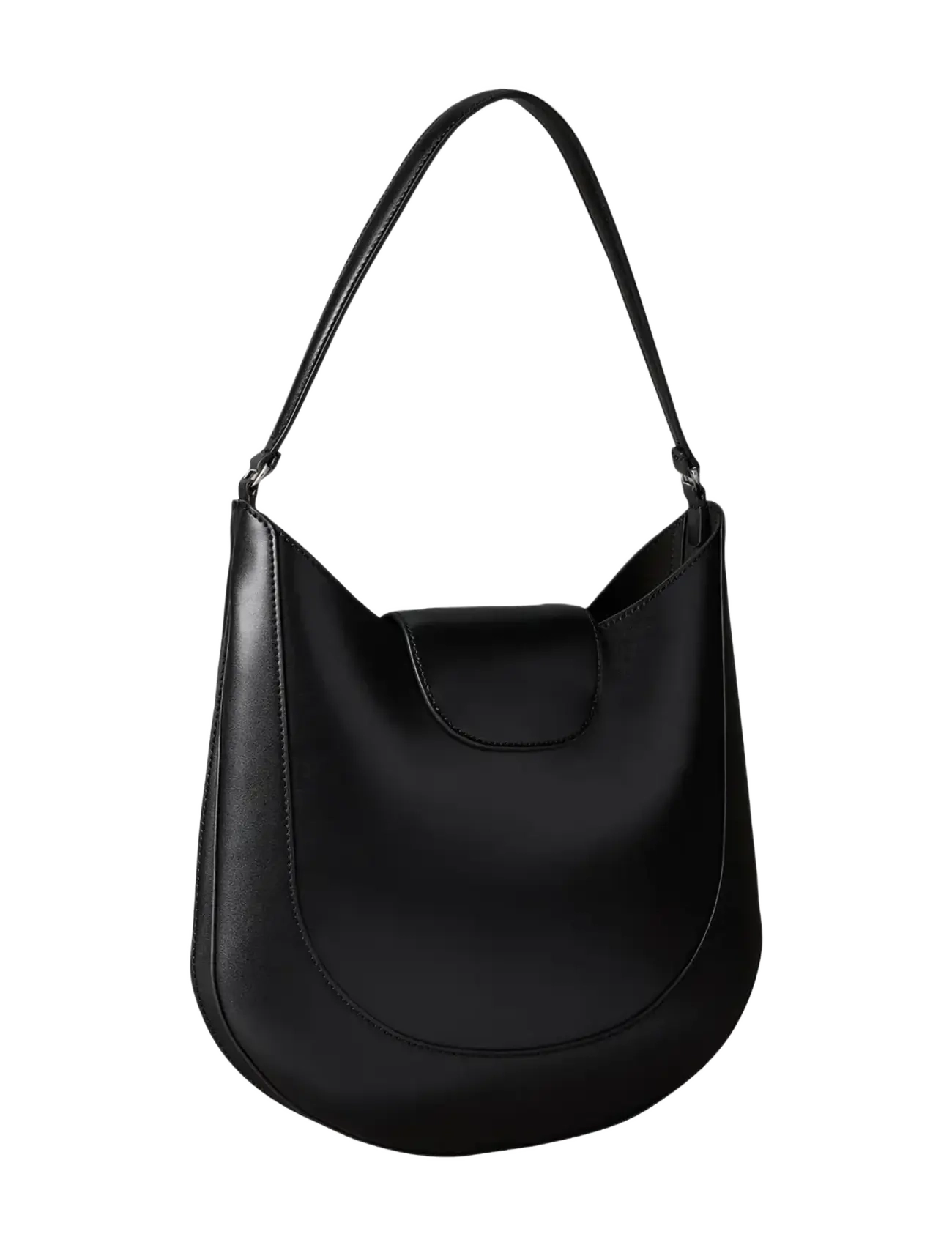 Calvin Klein - BICOLOR HW MEDIUM SHOULDER BAG - hverdags stil - black - 2