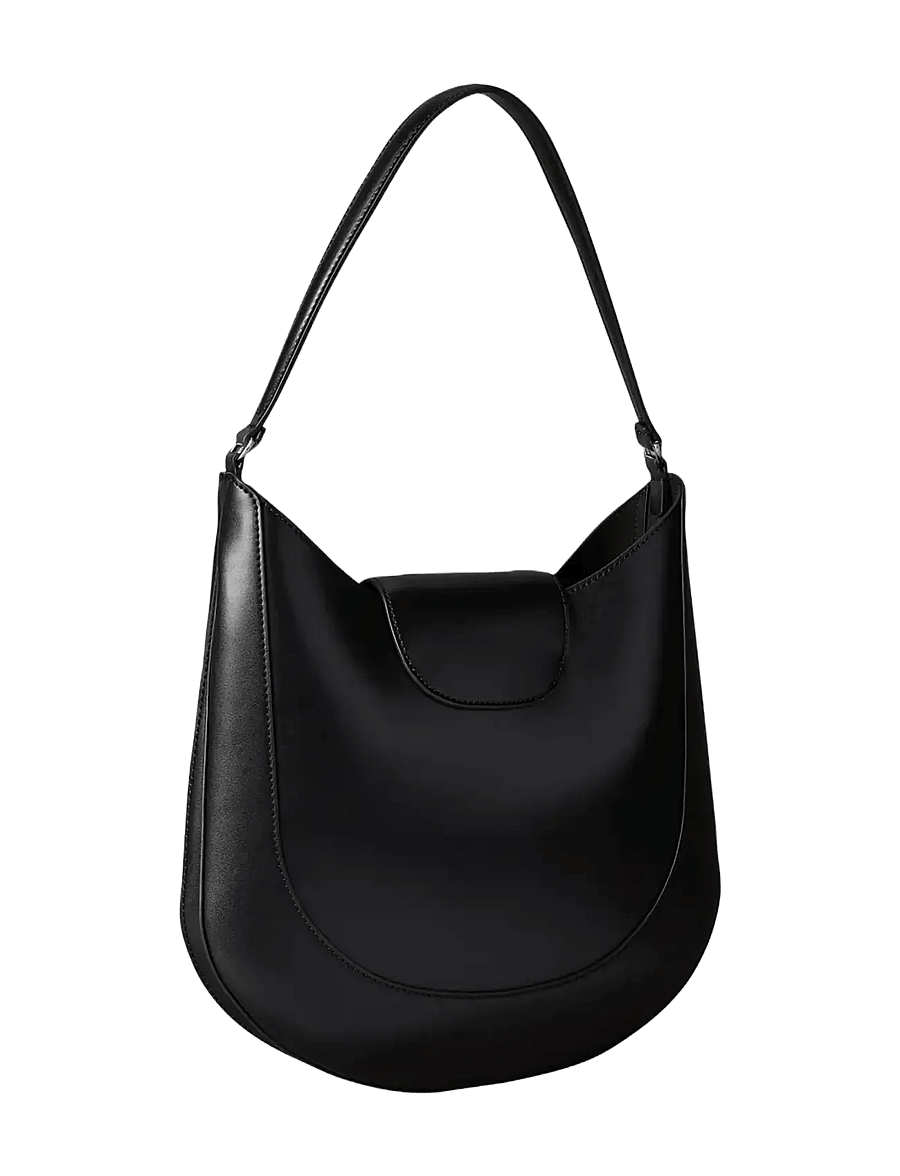 Calvin Klein - BICOLOR HW MEDIUM SHOULDER BAG - hverdags stil - black - 2