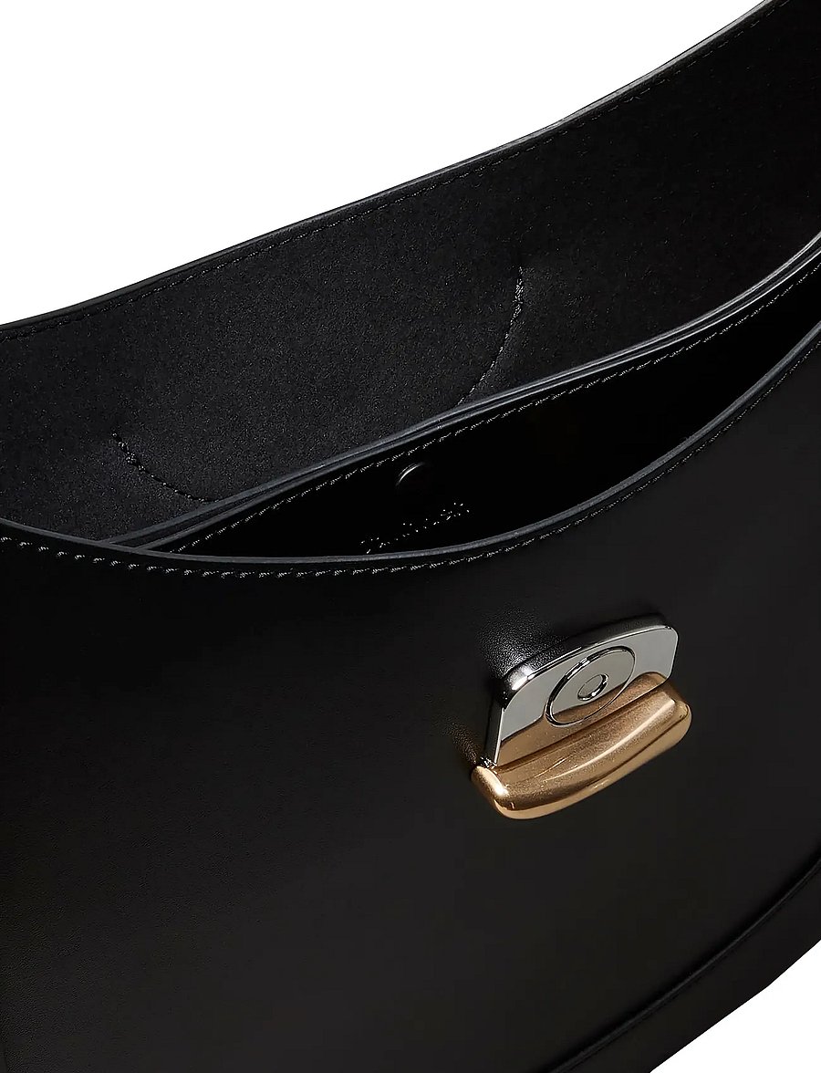Calvin Klein - BICOLOR HW MEDIUM SHOULDER BAG - hverdags stil - black - 3