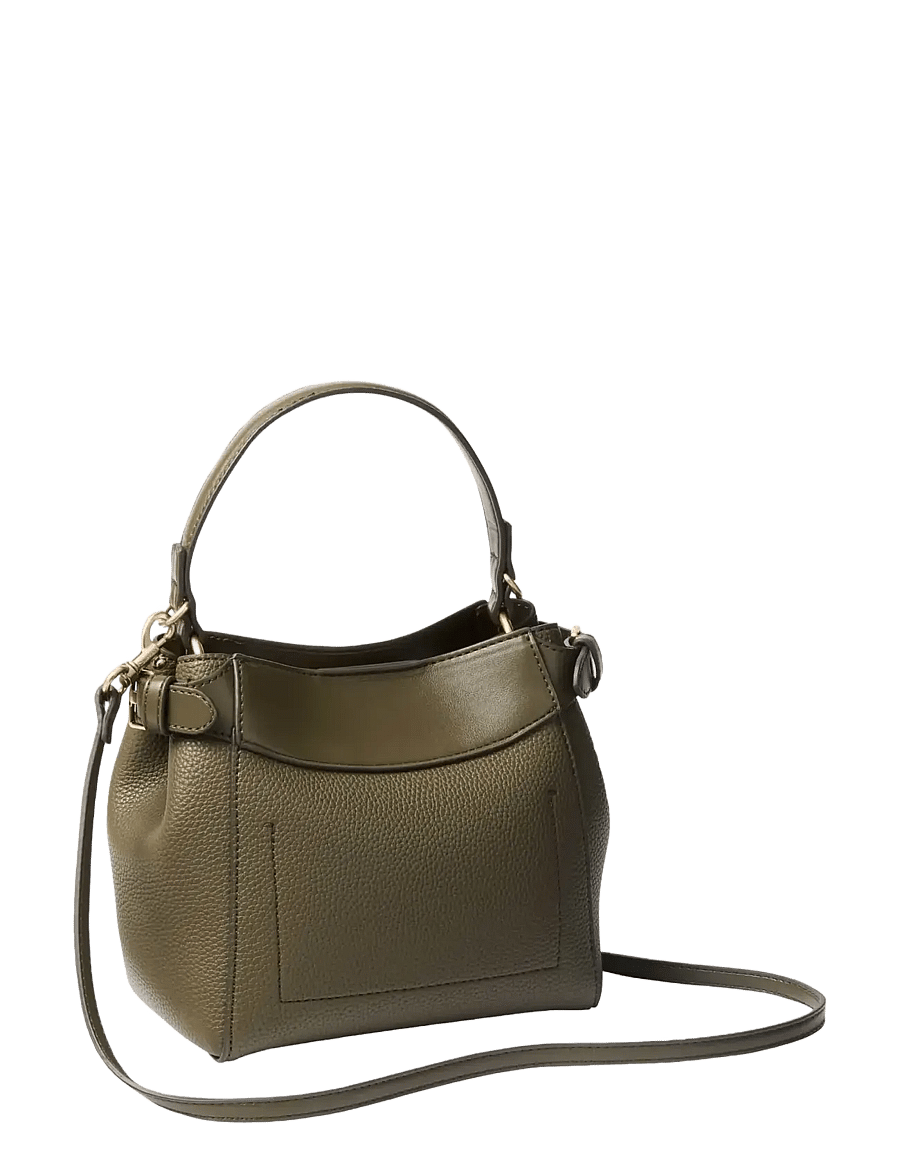 Calvin Klein - MIX MEDIA CROSSBODY - crossbody bags - olive night - 1