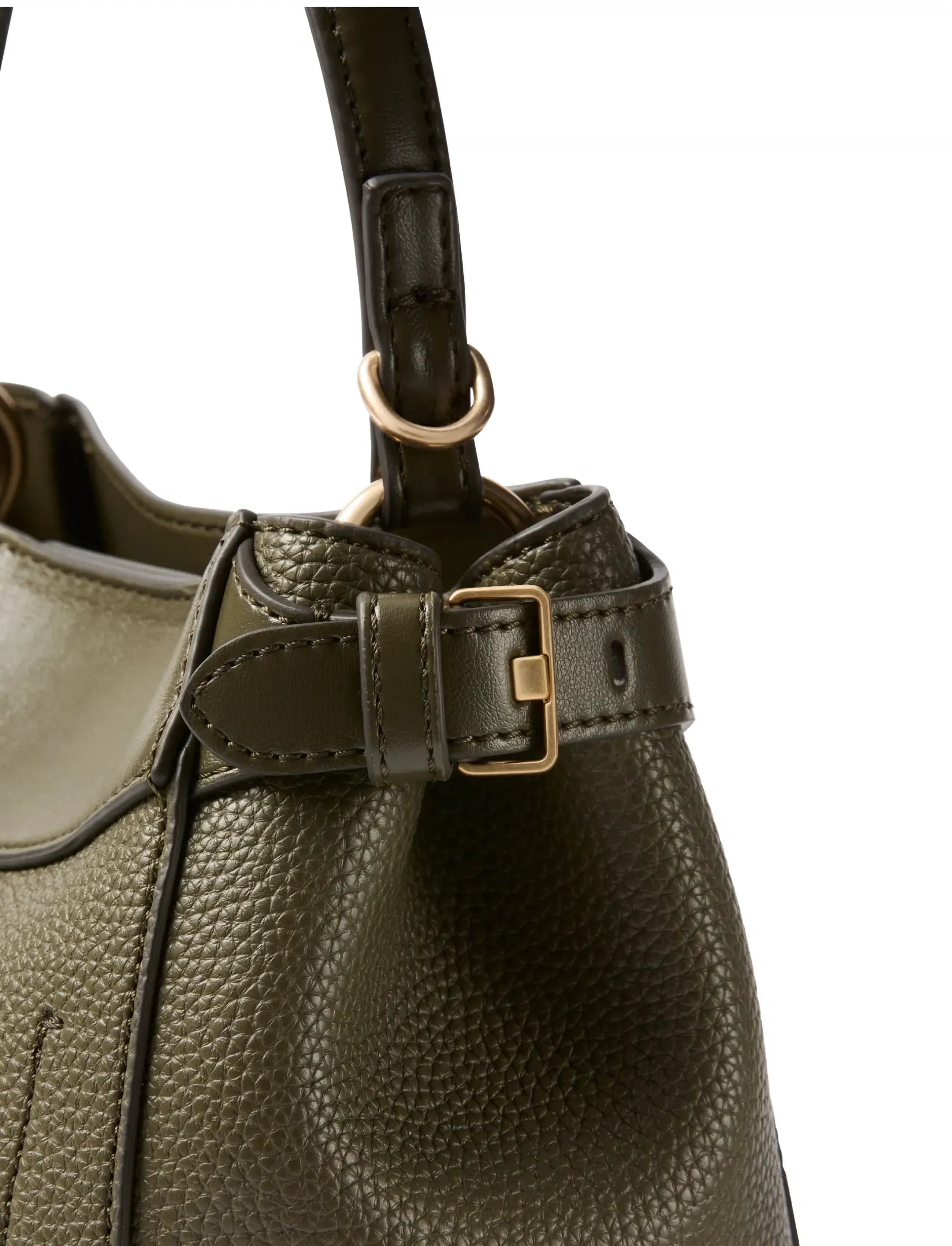 Calvin Klein - MIX MEDIA CROSSBODY - crossbody bags - olive night - 3