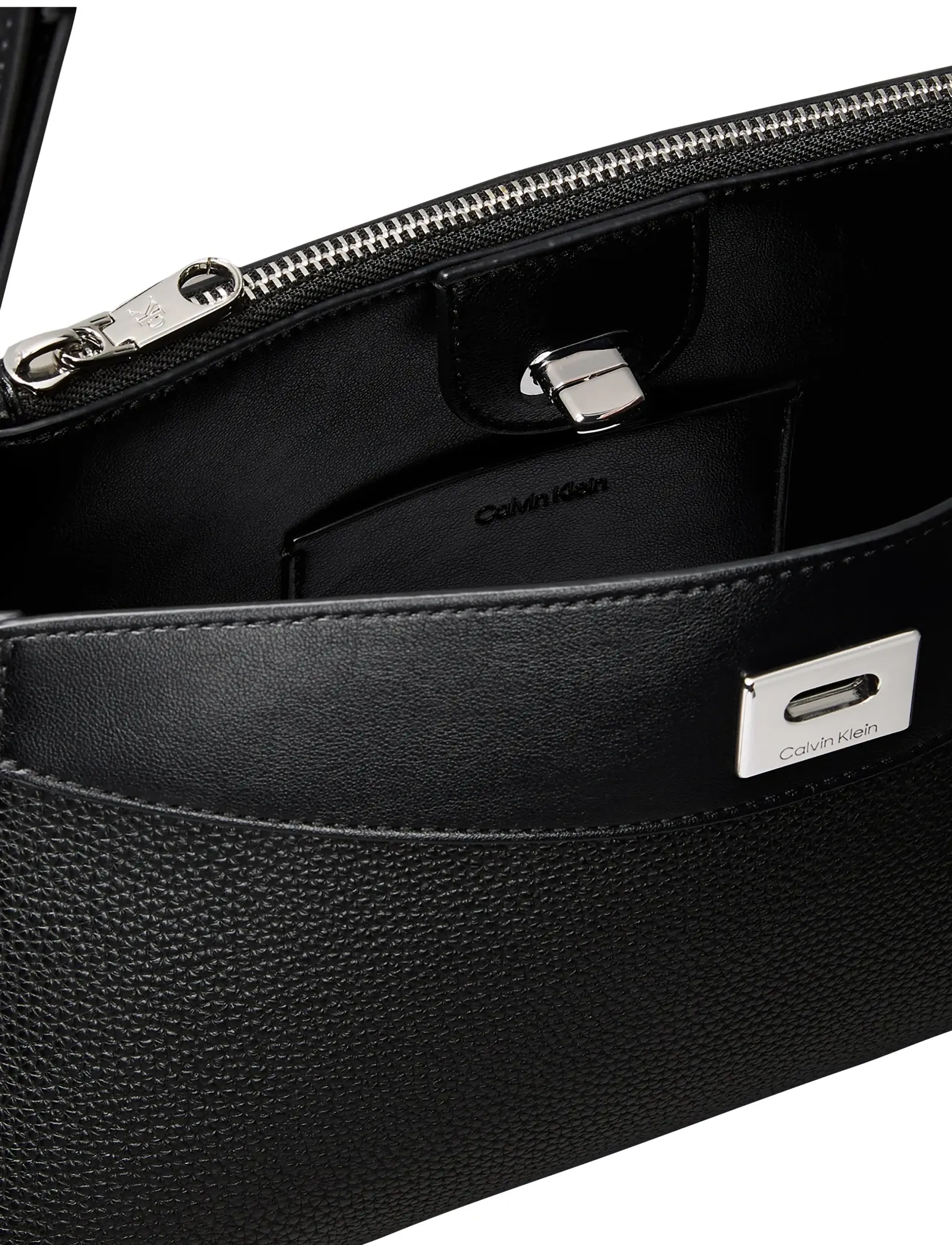Calvin Klein - MIX MEDIA SHOULDER BAG - black - 2