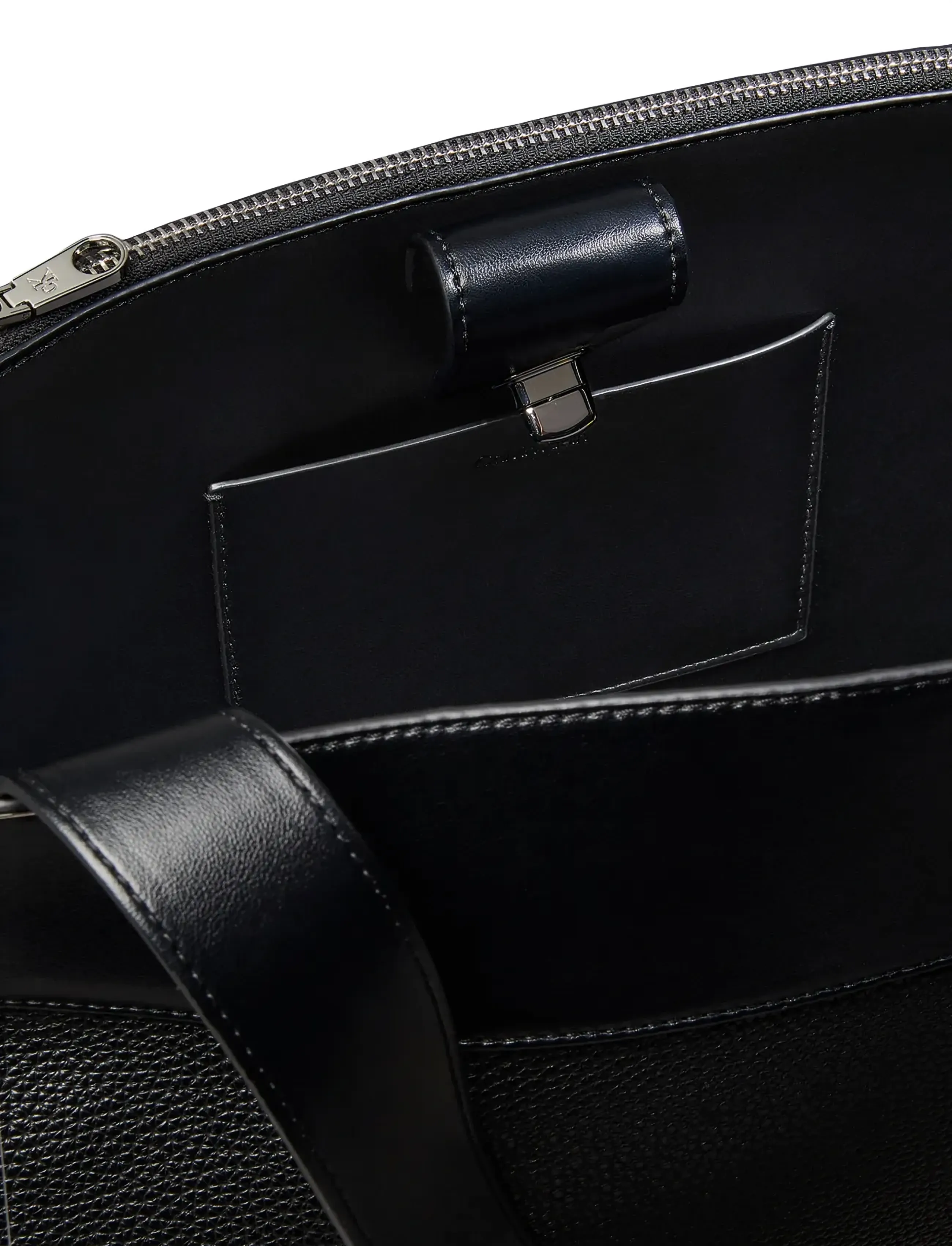 Calvin Klein - MIX MEDIA WORK TOTE - black - 2
