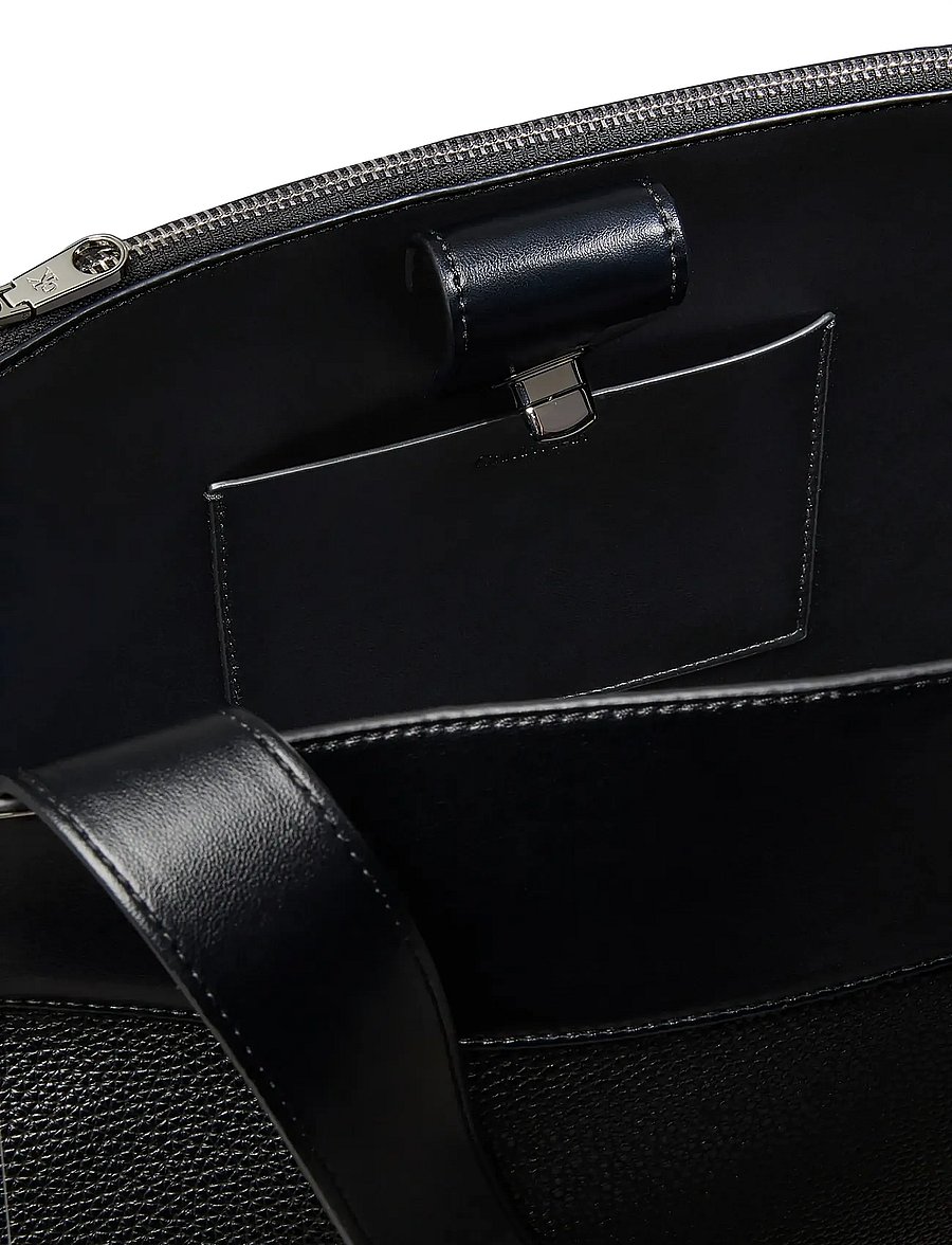 Calvin Klein - MIX MEDIA WORK TOTE - tote bags - black - 2
