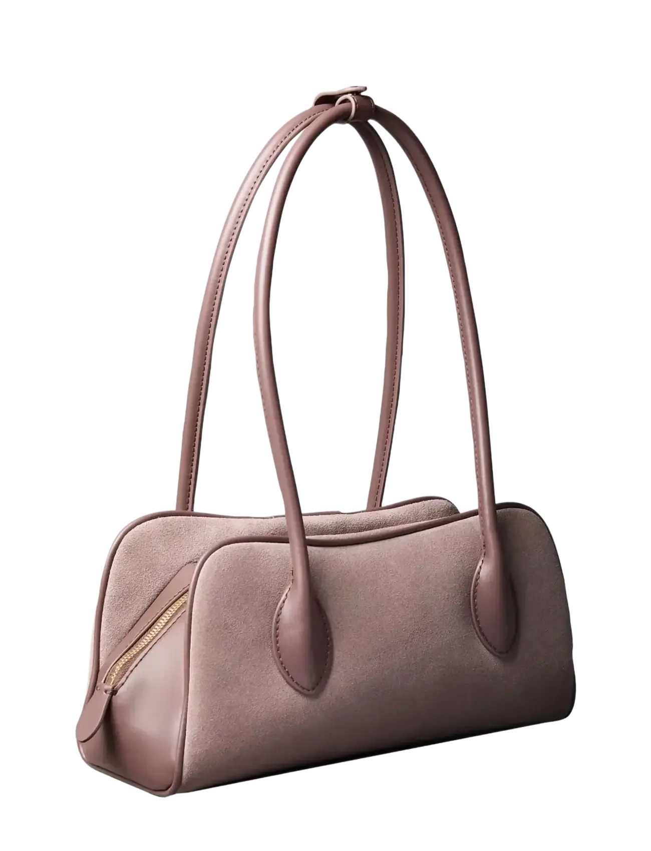 Calvin Klein - EMBLEM TRIO SUEDE SHOULDER BAG - hverdags stil - moonstruck plum truffle - 1