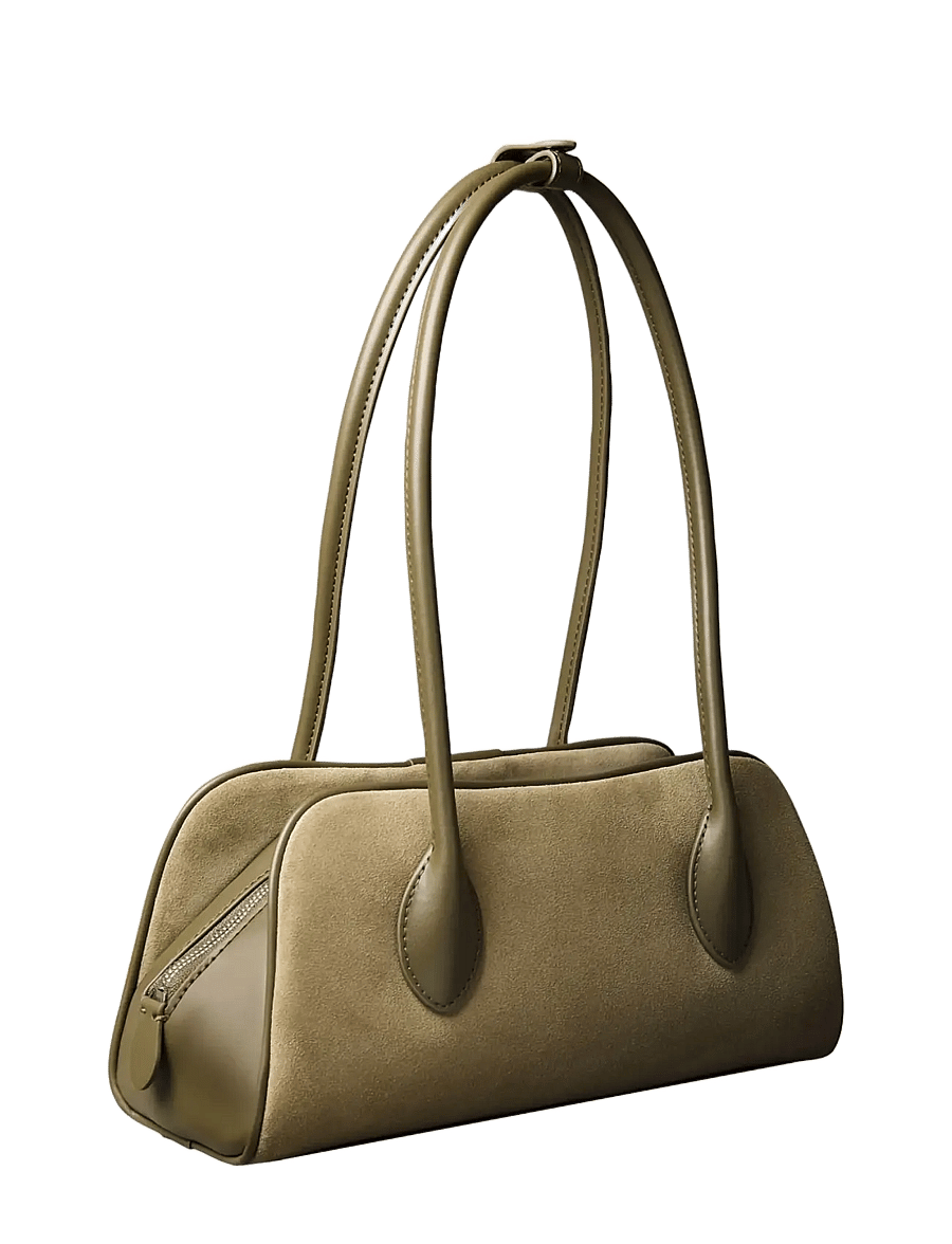 Calvin Klein - EMBLEM TRIO SUEDE SHOULDER BAG - schultertaschen - olive night - 1