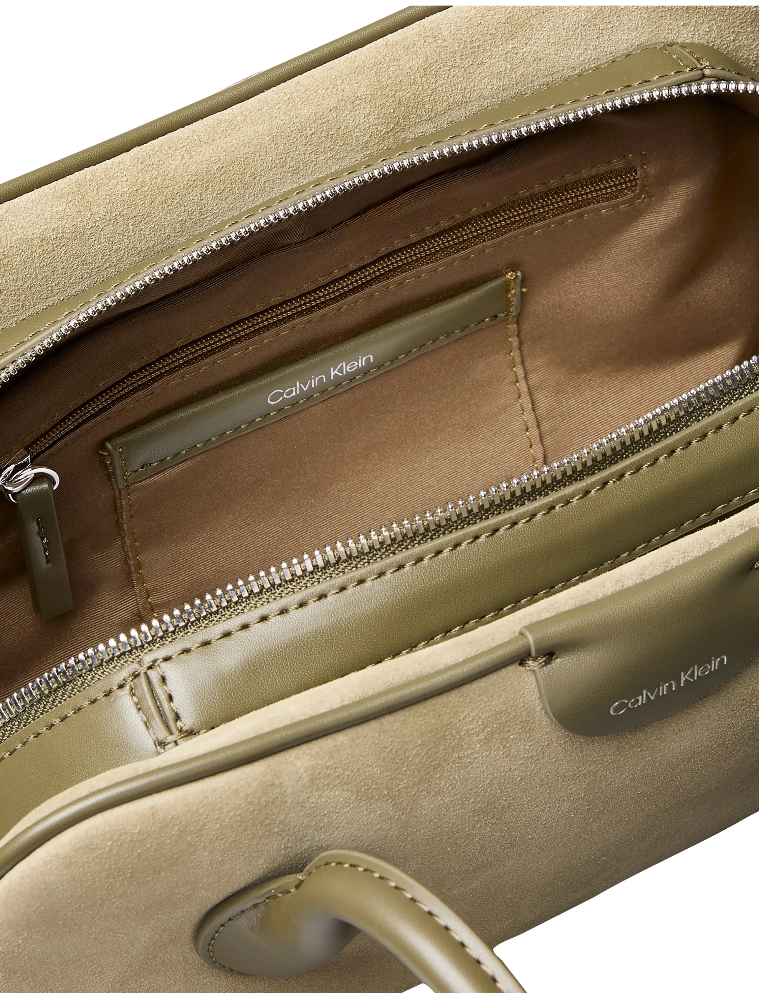 Calvin Klein - EMBLEM TRIO SUEDE SHOULDER BAG - olive night - 2