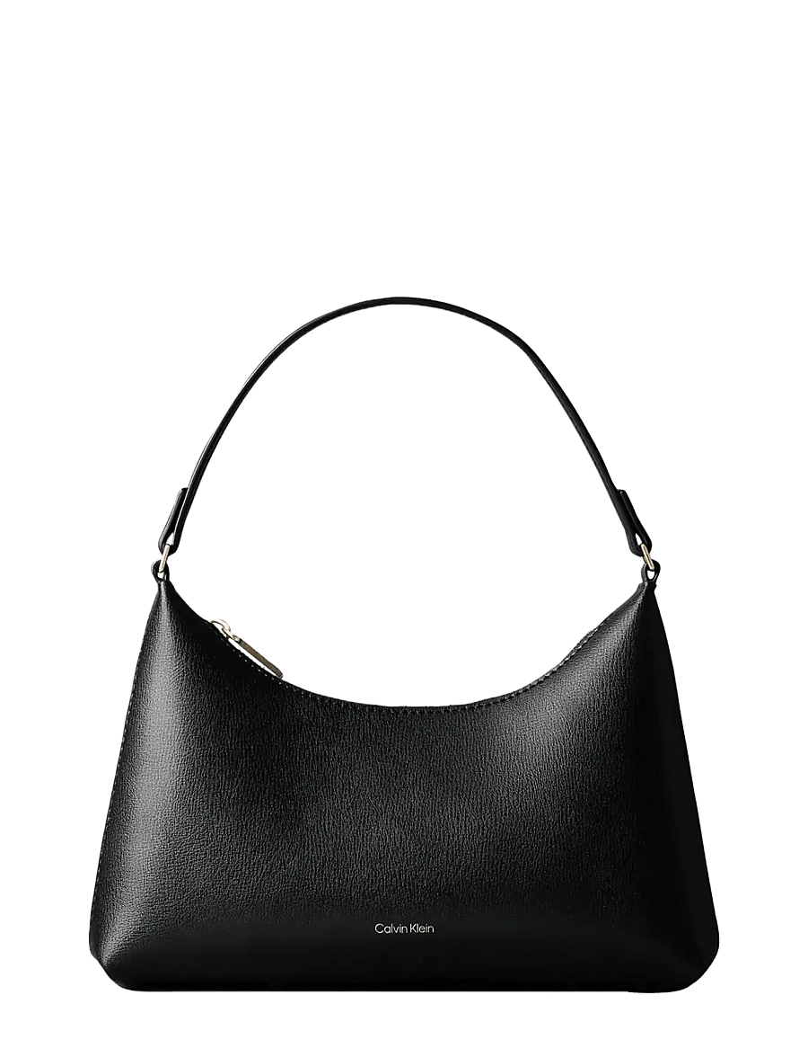Calvin Klein - FOIL LOGO SMALL SHOULDER BAG - shoulder bags - black toasted coconut - 1