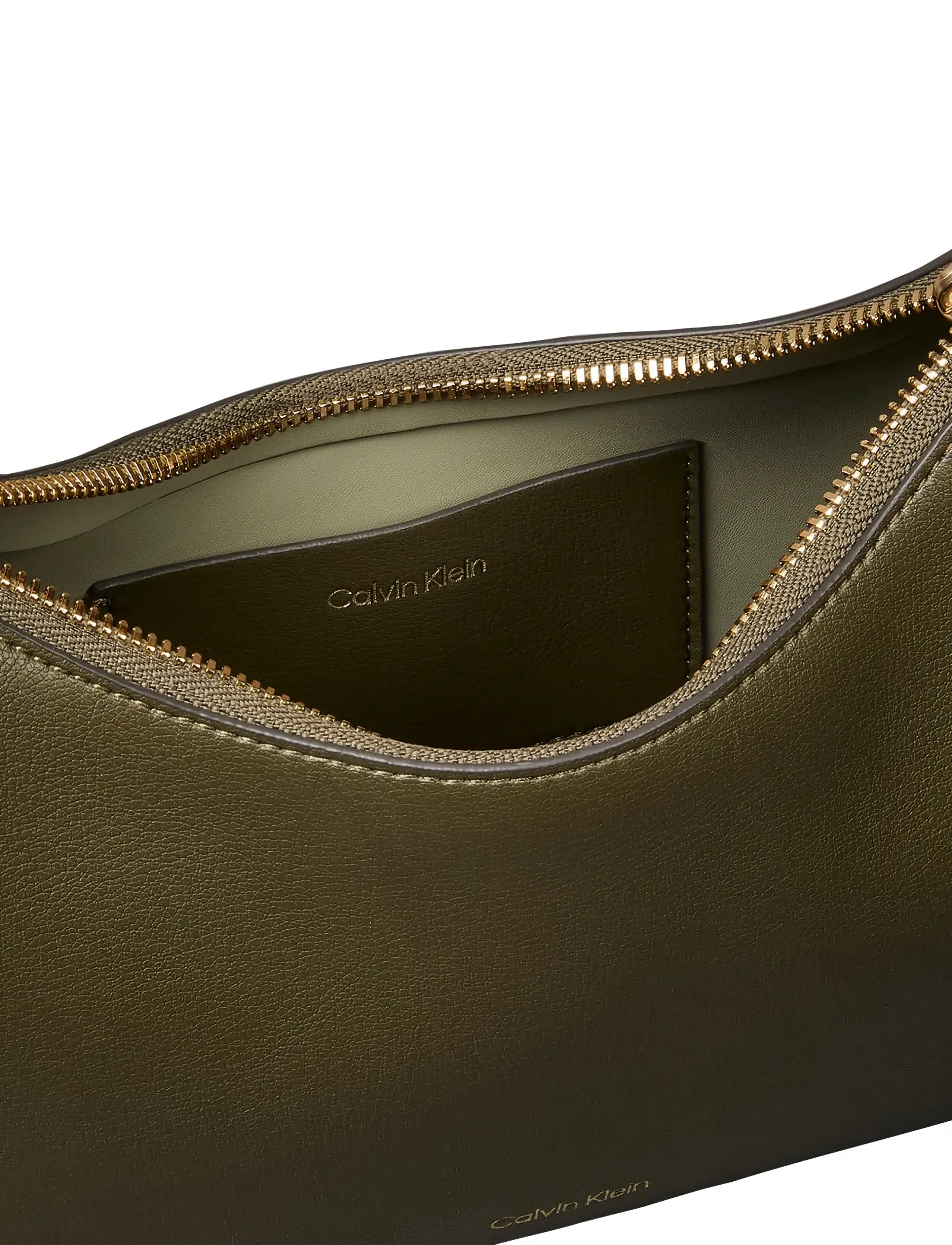 Calvin Klein - FOIL LOGO SMALL SHOULDER BAG - everyday style - olive night seagrass - 2