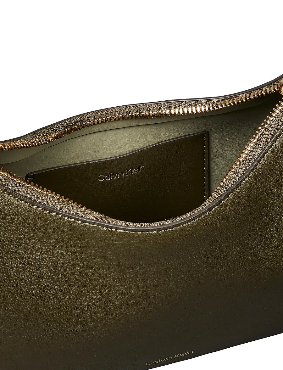 Calvin Klein - FOIL LOGO SMALL SHOULDER BAG - everyday style - olive night seagrass - 2