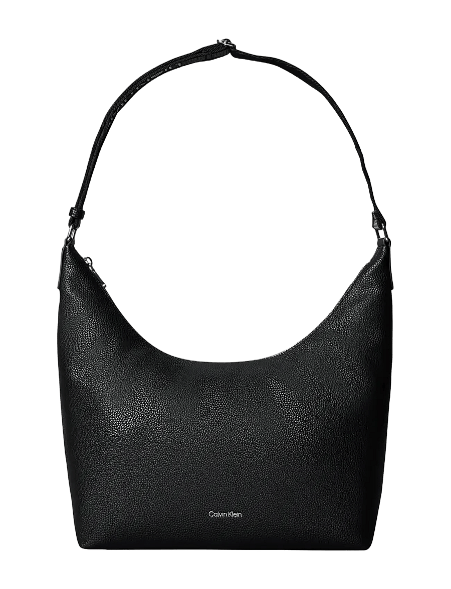 Calvin Klein - WEBBING STRAP MD SHOULDER BAG - everyday style - black - 1