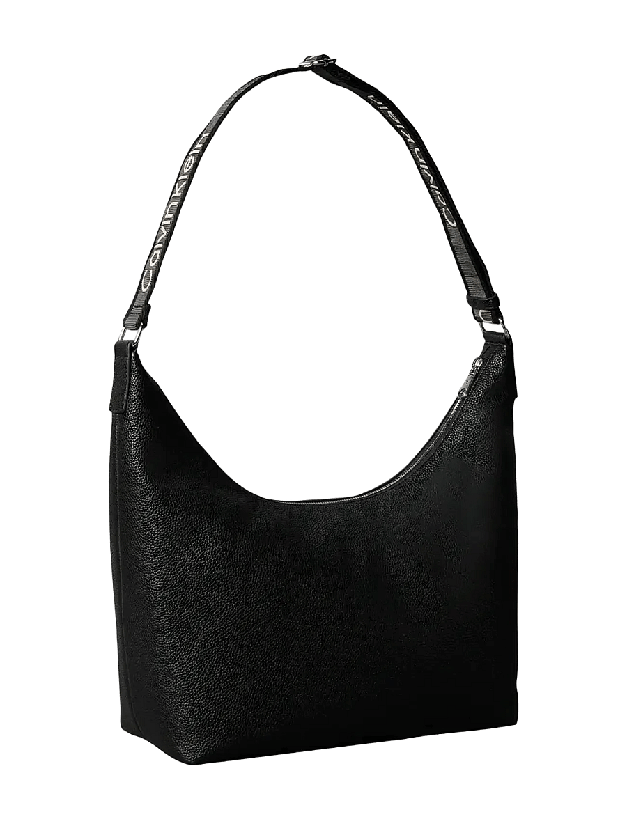 Calvin Klein - WEBBING STRAP MD SHOULDER BAG - everyday style - black - 2