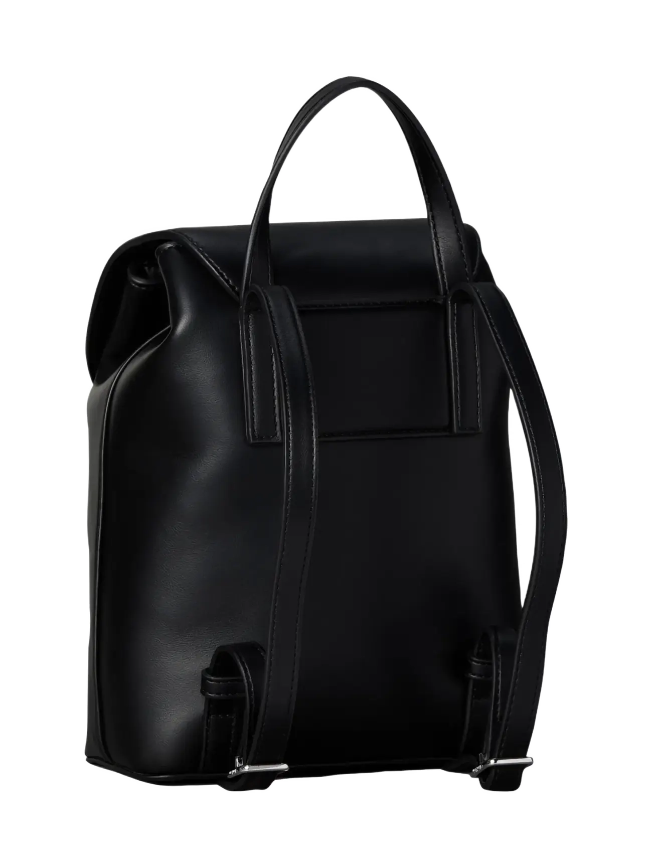 Calvin Klein - BOLD CK FLAP MINI BACKPACK - igapäevane stiil - black white - 2