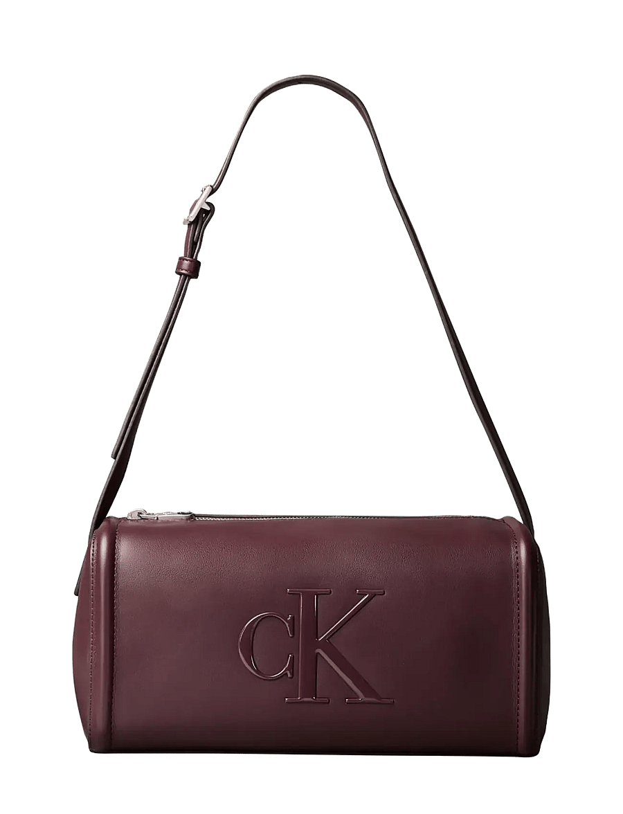 Calvin Klein - BOLD CK SLOUCHY SHOULDER BAG - vardagsstil - fudge - 1