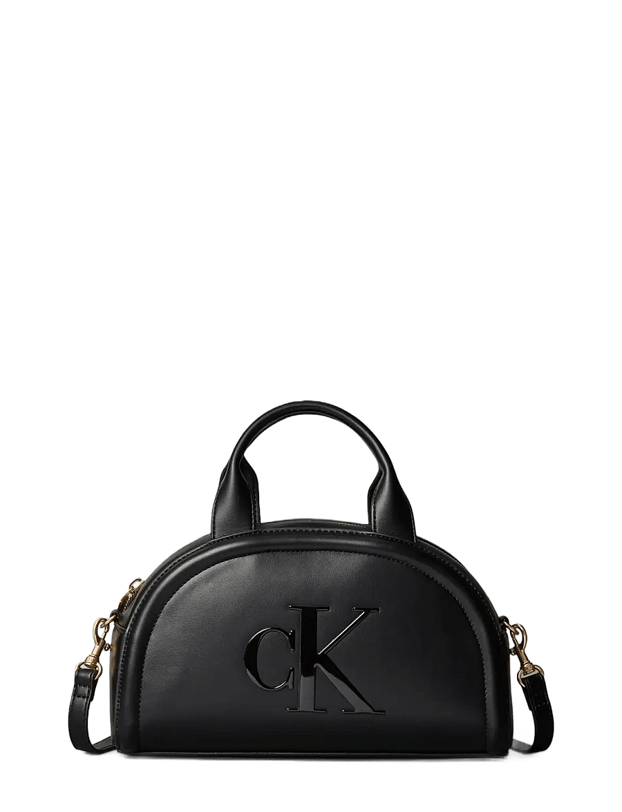 Calvin Klein - BOLD CK DOME CROSSBODY - besondere anlässe - black - 1