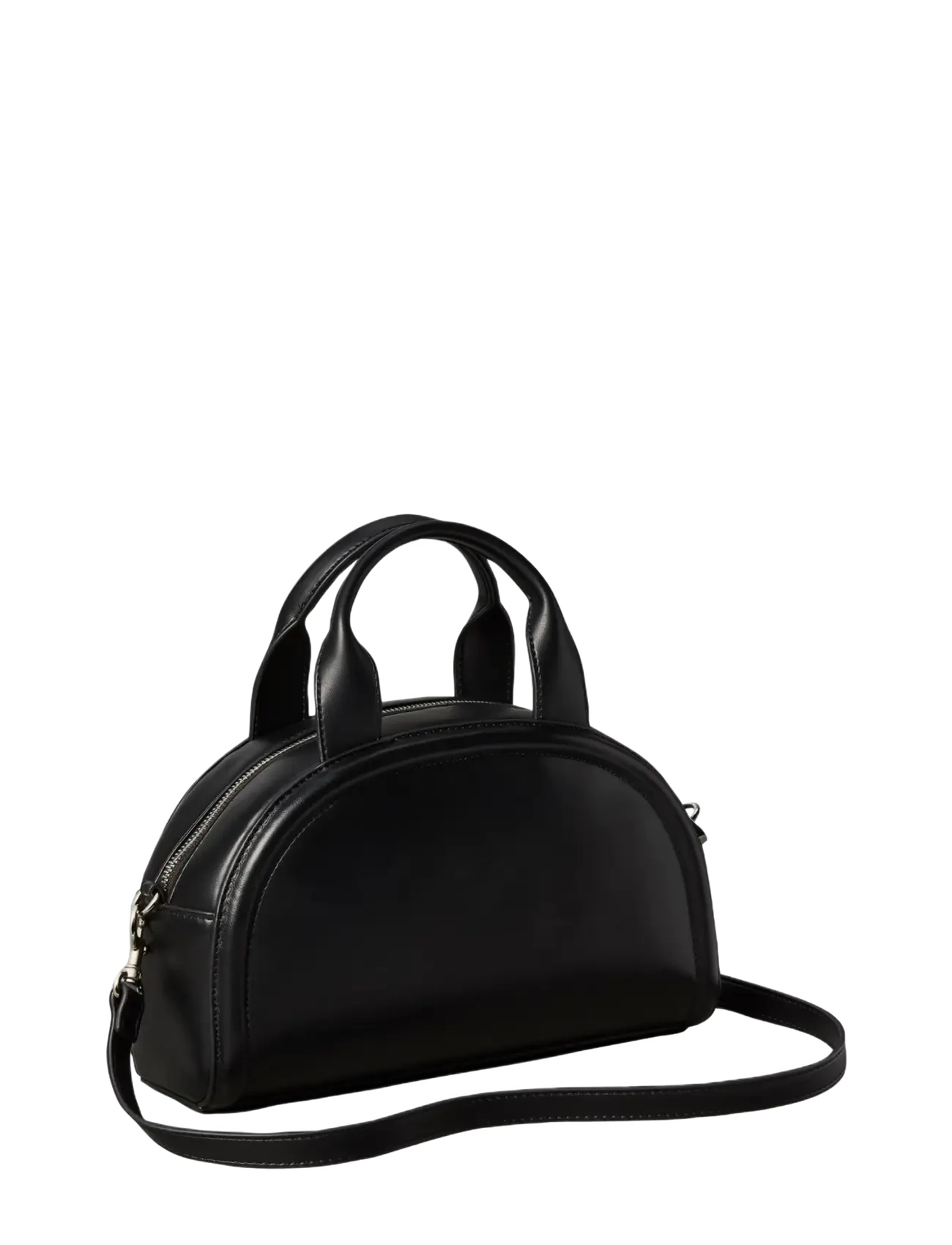 Calvin Klein - BOLD CK DOME CROSSBODY - erilised sündmused - black white - 2