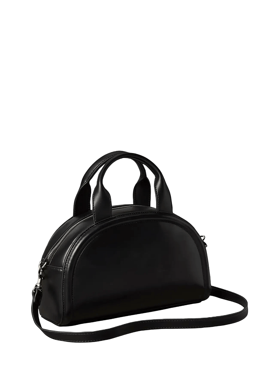 Calvin Klein - BOLD CK DOME CROSSBODY - erilised sündmused - black white - 2