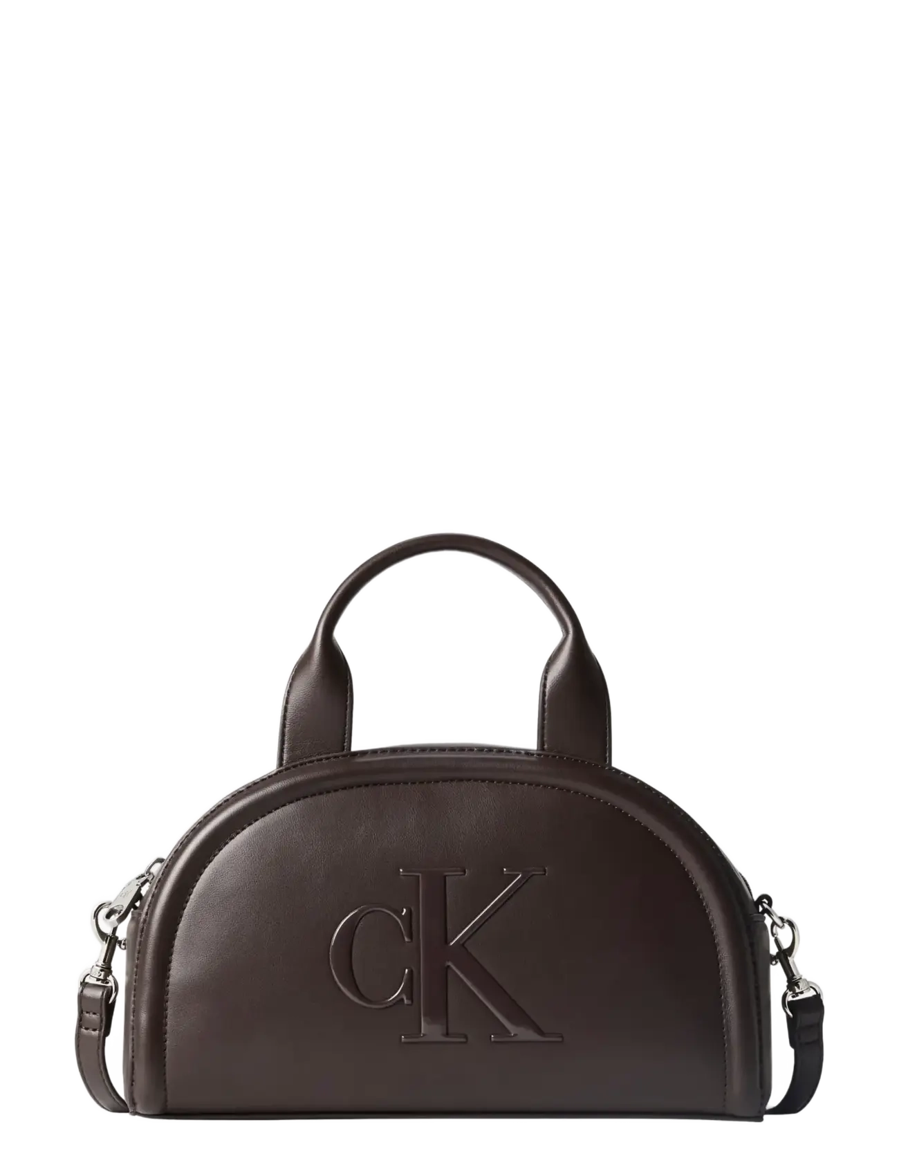 Calvin Klein BOLD CK DOME CROSSBODY - Väskor - DELICIOSO / brown