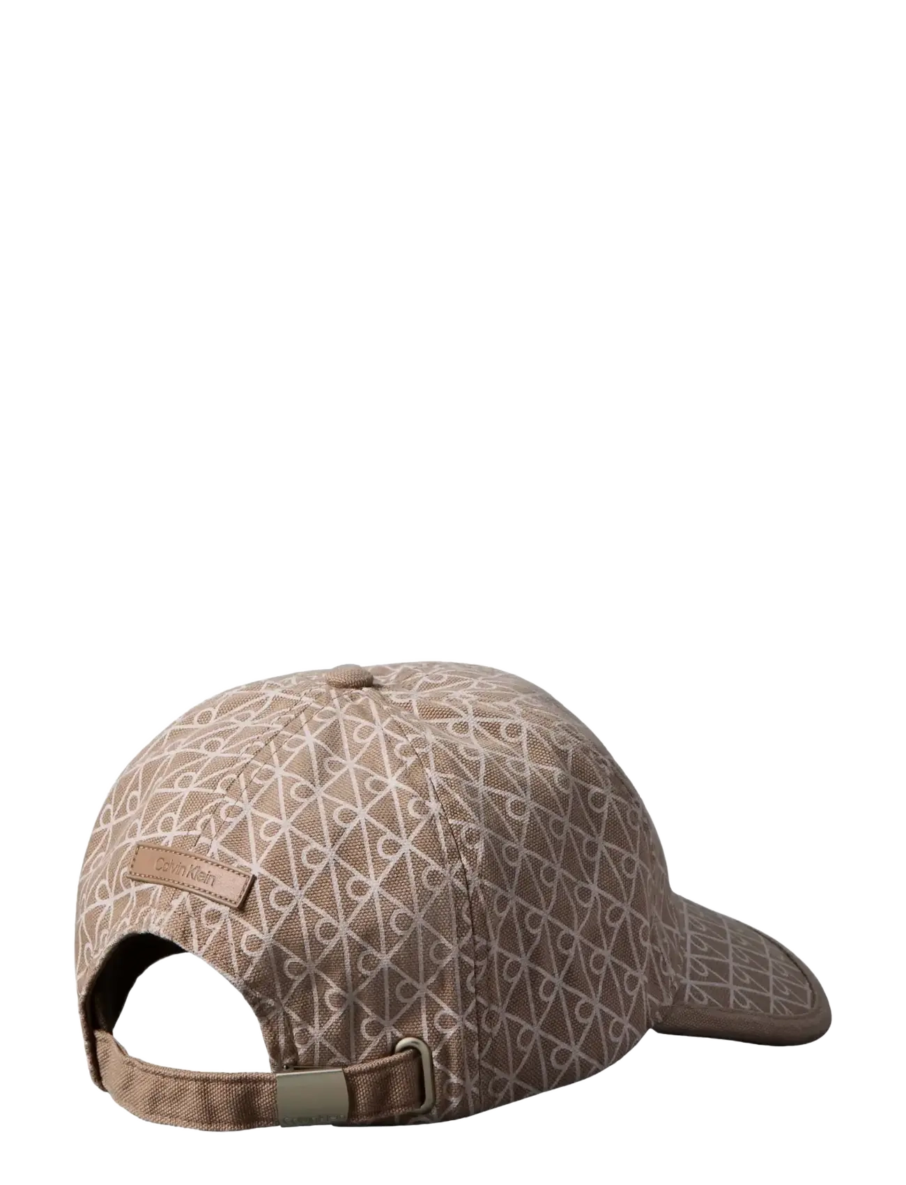 Calvin Klein - EMBLEM PRINT w LEATHER PATCH CAP - desert taupe aop - 1