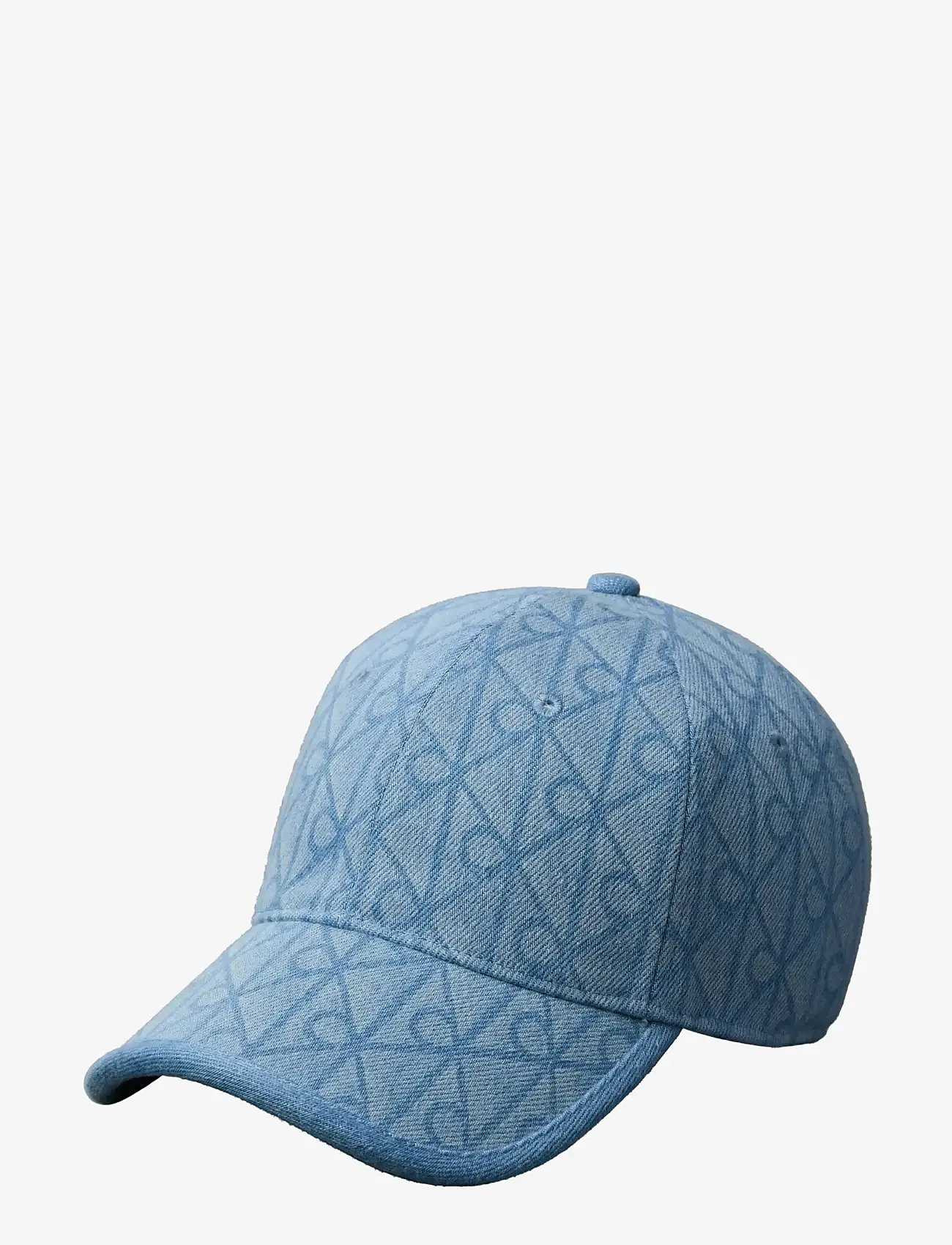 Calvin Klein - DENIM EMBLEM BURNOUT w PATCH CAP - kappen - vintage denim - 0