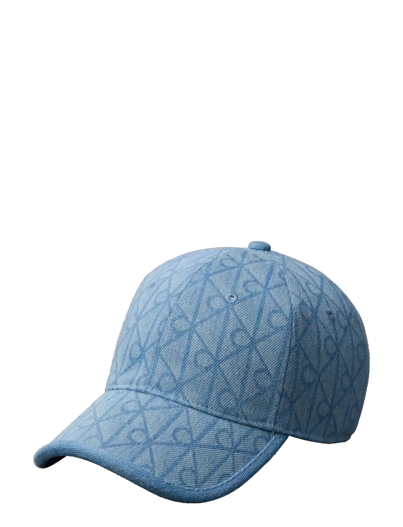 Calvin Klein DENIM EMBLEM BURNOUT w PATCH CAP - Hatte & Huer - VINTAGE DENIM / blue