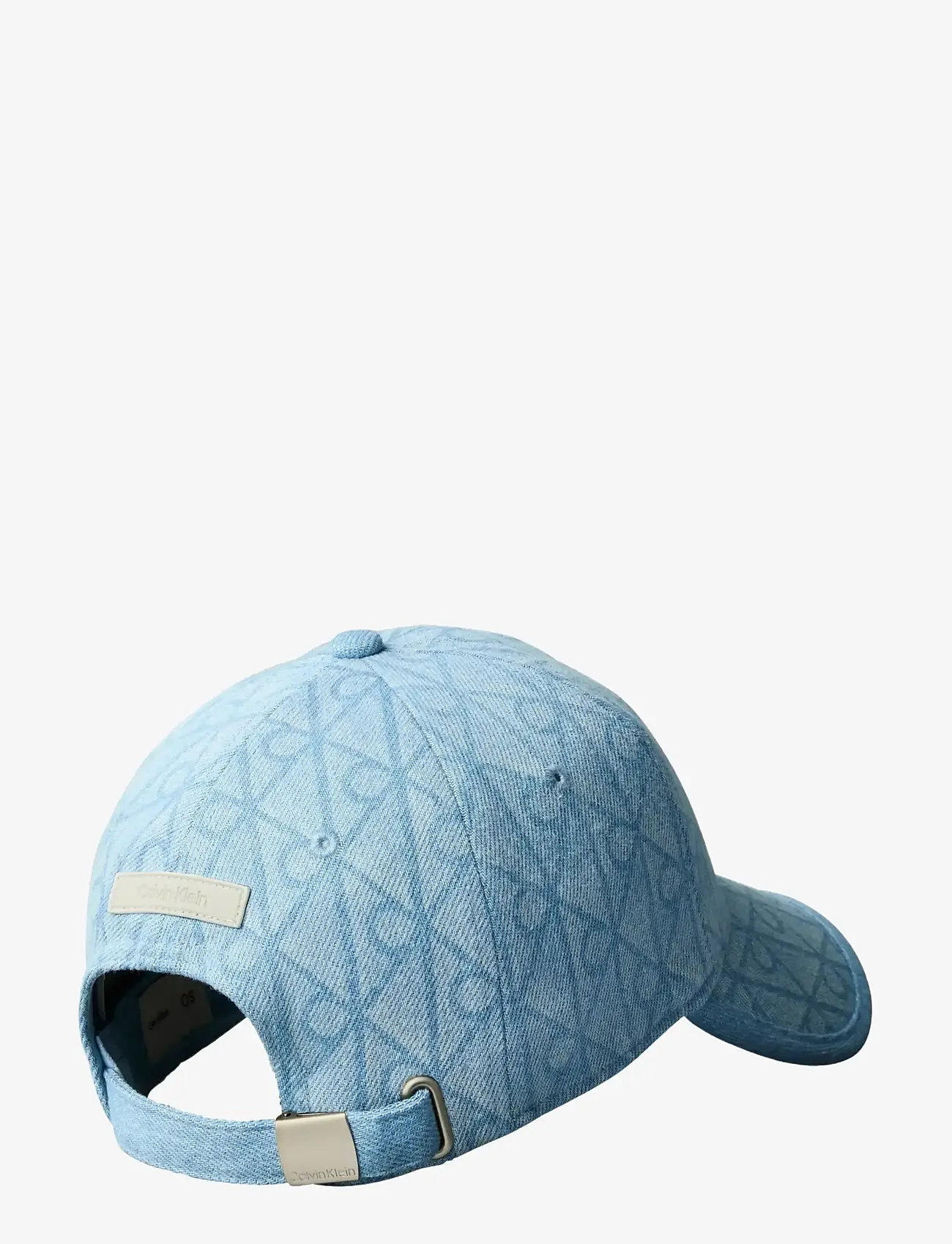 Calvin Klein - DENIM EMBLEM BURNOUT w PATCH CAP - kappen - vintage denim - 1