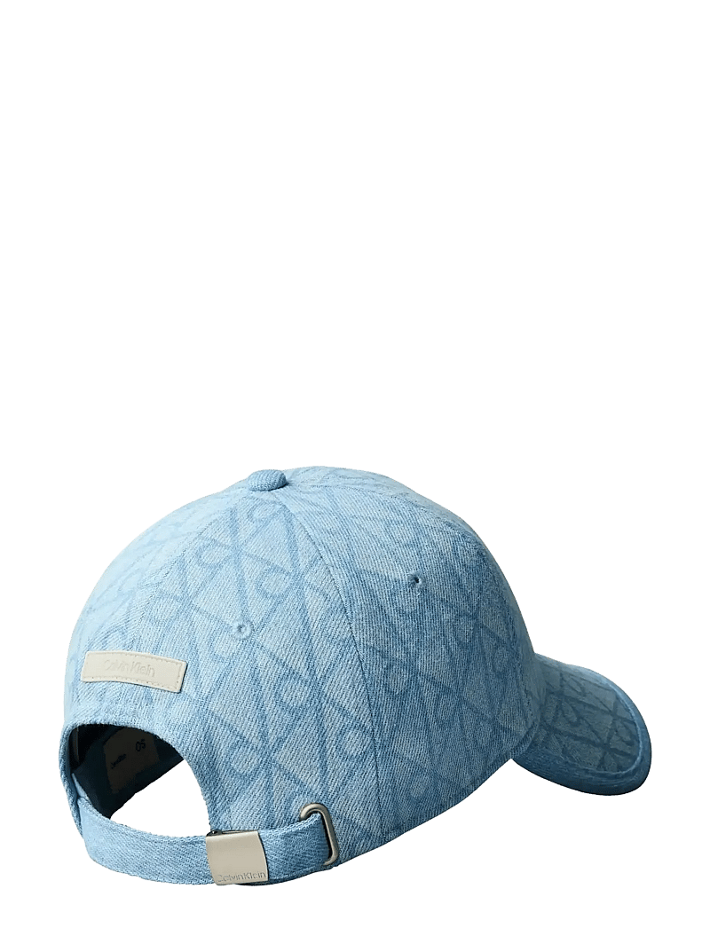 Calvin Klein - DENIM EMBLEM BURNOUT w PATCH CAP - kappen - vintage denim - 1
