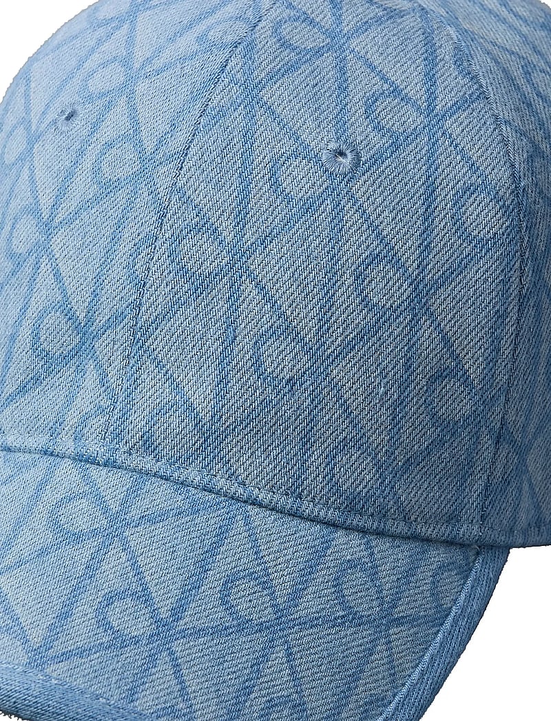 Calvin Klein - DENIM EMBLEM BURNOUT w PATCH CAP - kappen - vintage denim - 3