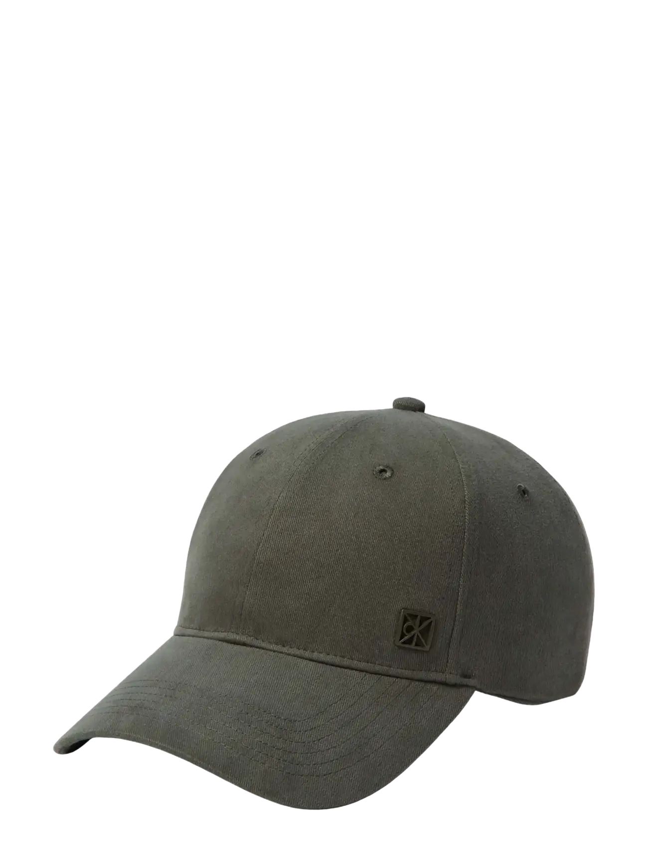 Calvin Klein Emblem Hardware Baseball Cap, One Size, Headwear, Khakigrün - Caps, Frauen