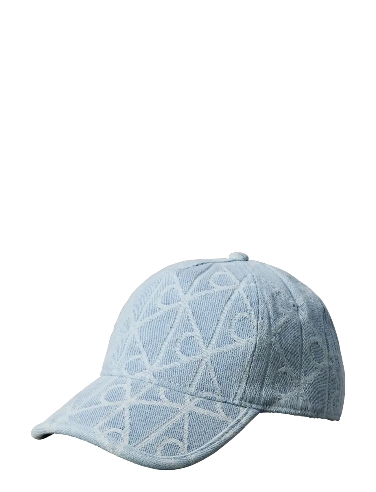 Calvin Klein Aop Jacquard Denim Bb Cap, One Size, Headwear, Blau - Caps, Frauen