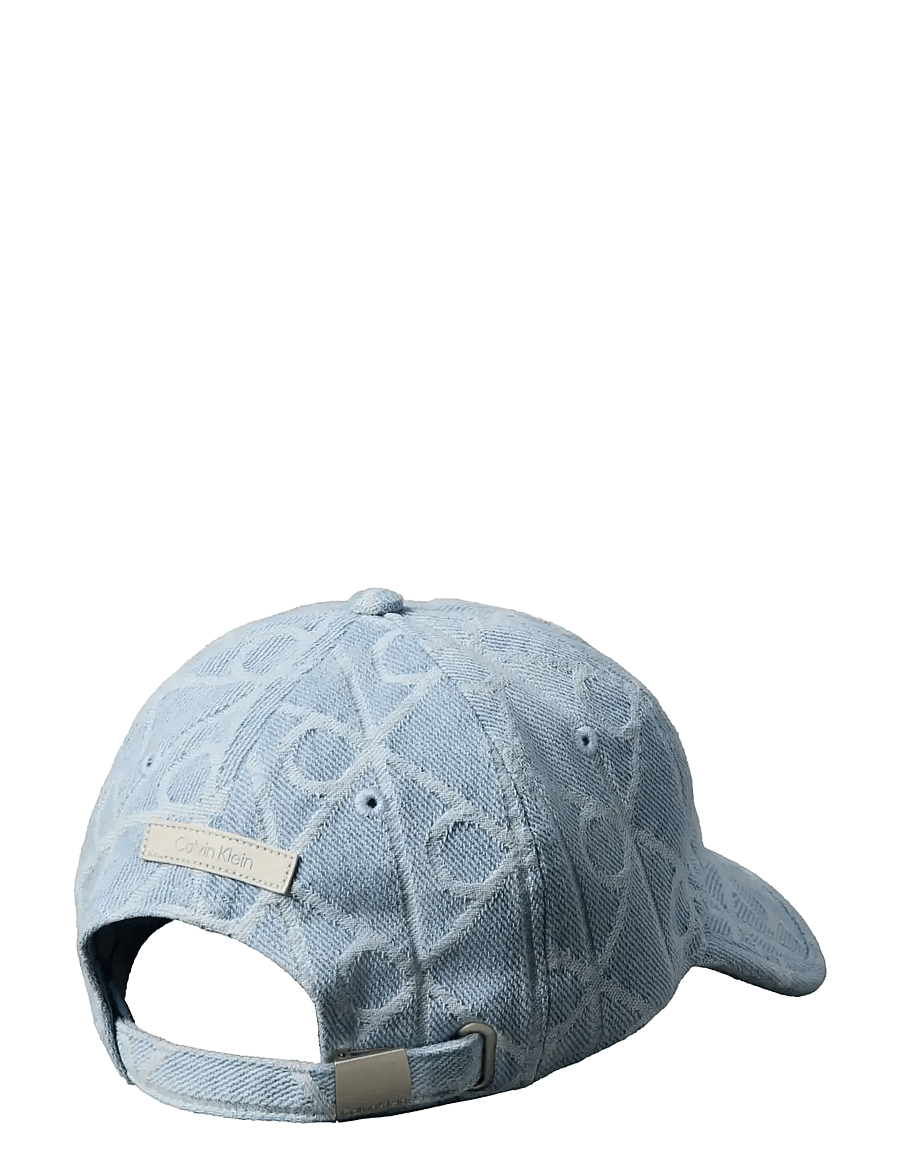 Calvin Klein - AOP JACQUARD DENIM BB CAP - caps - light wash - 1