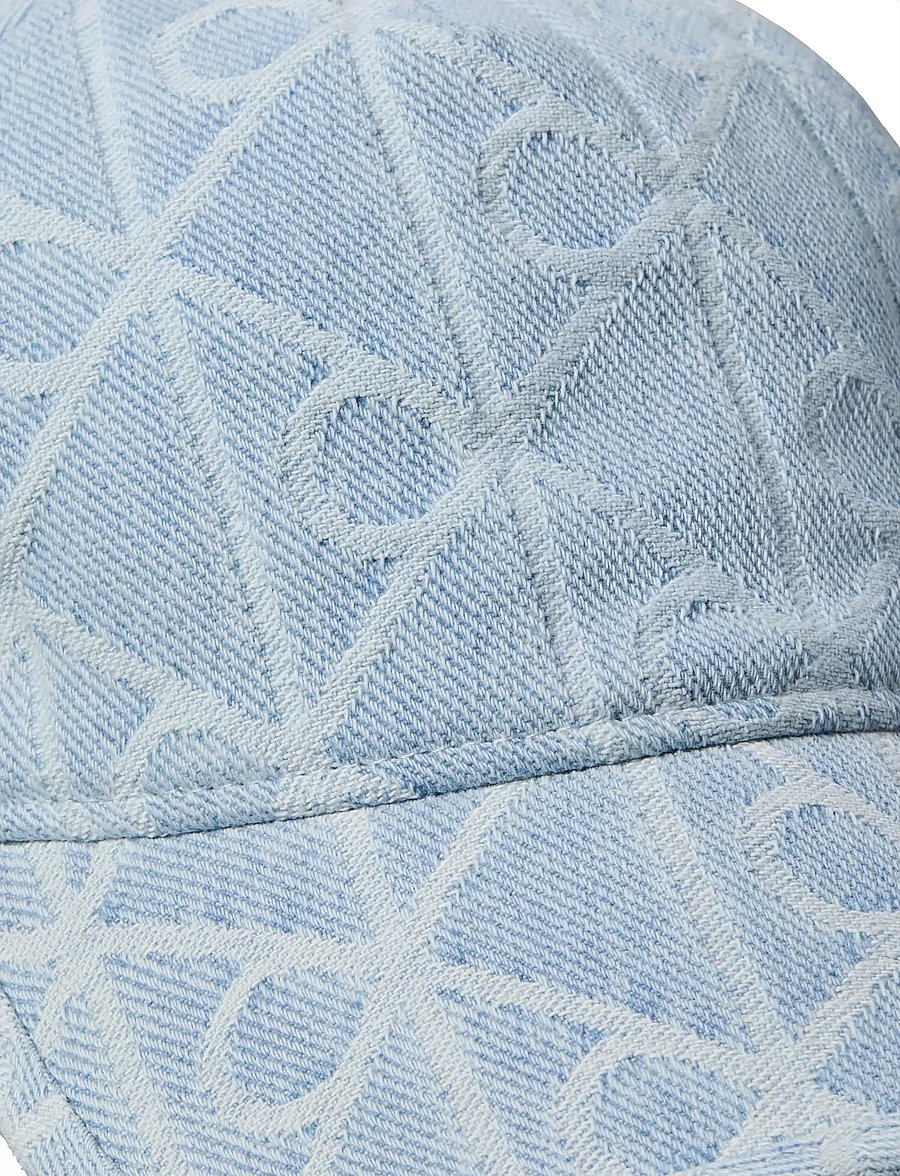 Calvin Klein - AOP JACQUARD DENIM BB CAP - caps - light wash - 2