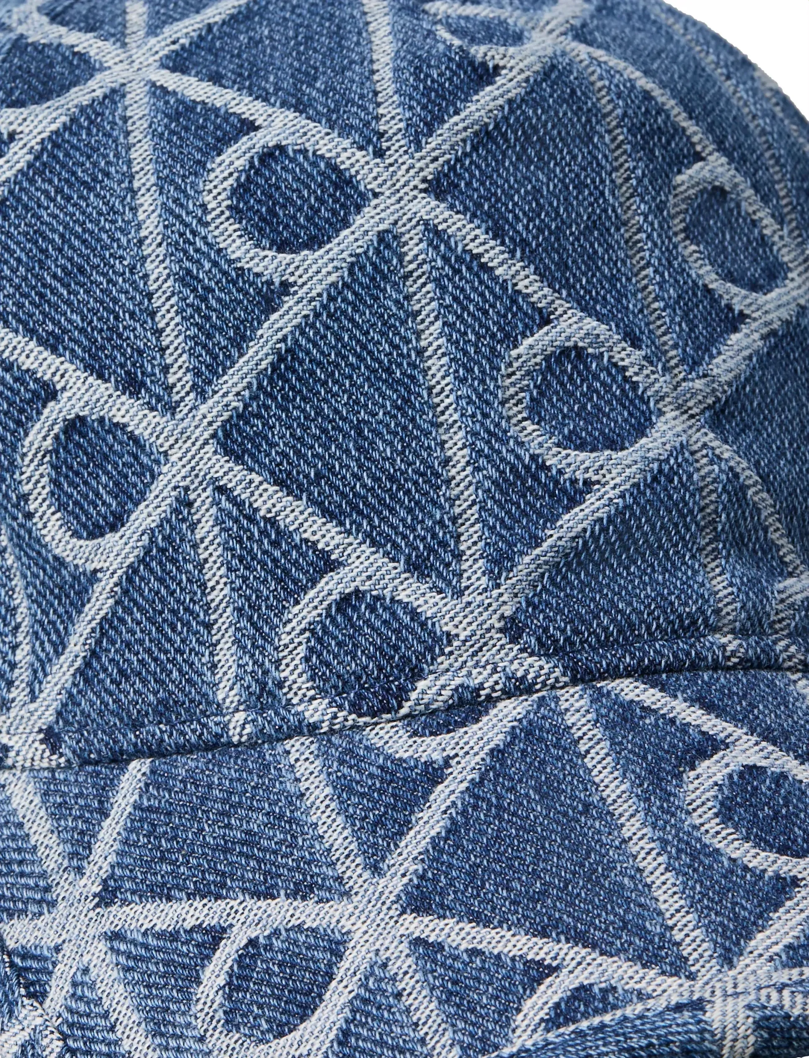 Calvin Klein - AOP JACQUARD DENIM BB CAP - kappen - medium wash - 2
