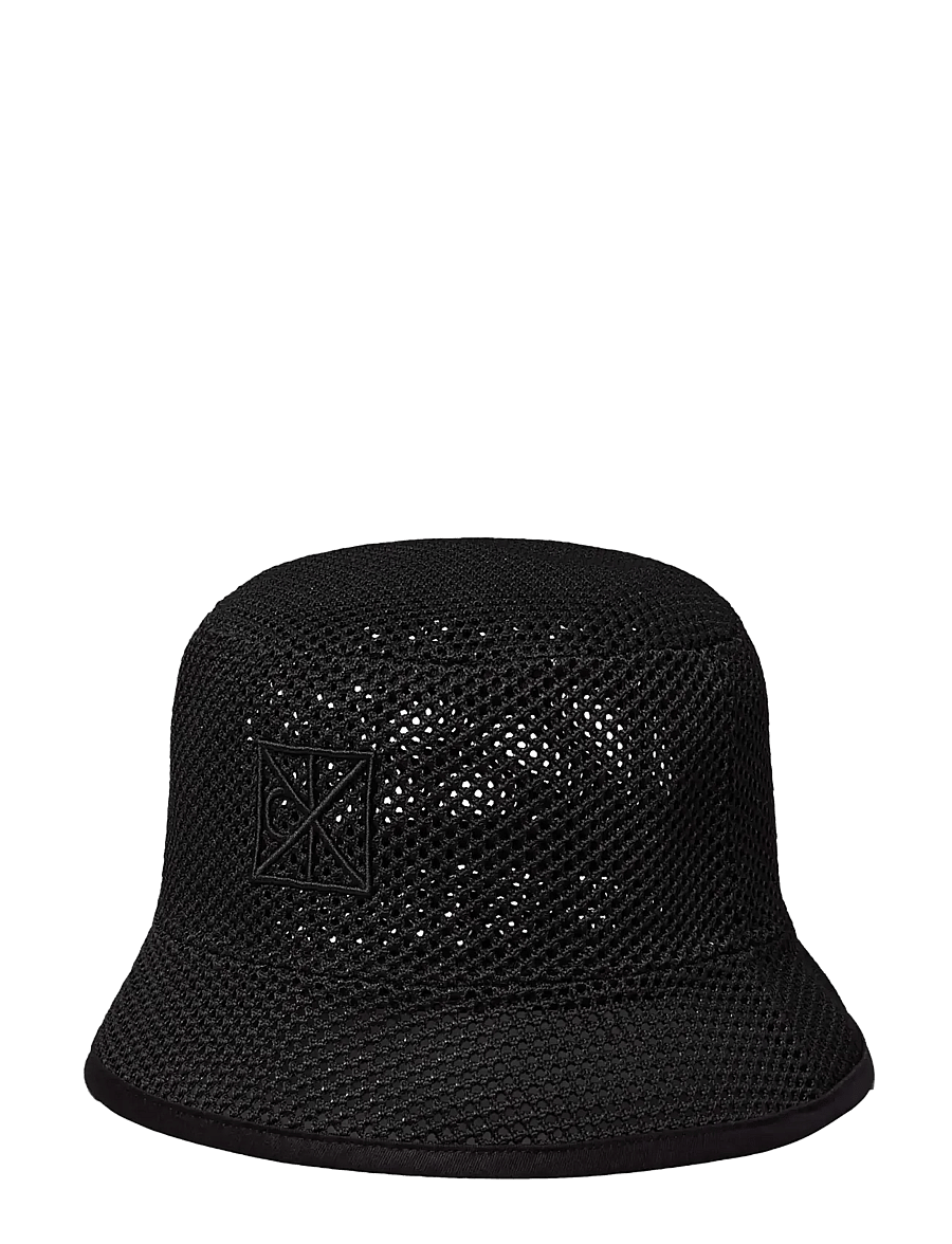 Calvin Klein - SUMMER MESH BUCKET - bøllehatte - black - 0
