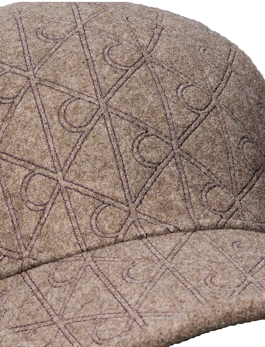 Calvin Klein - AOP EMBROIDERED WOOL FELT CAP - caps - demitasse heather - 2