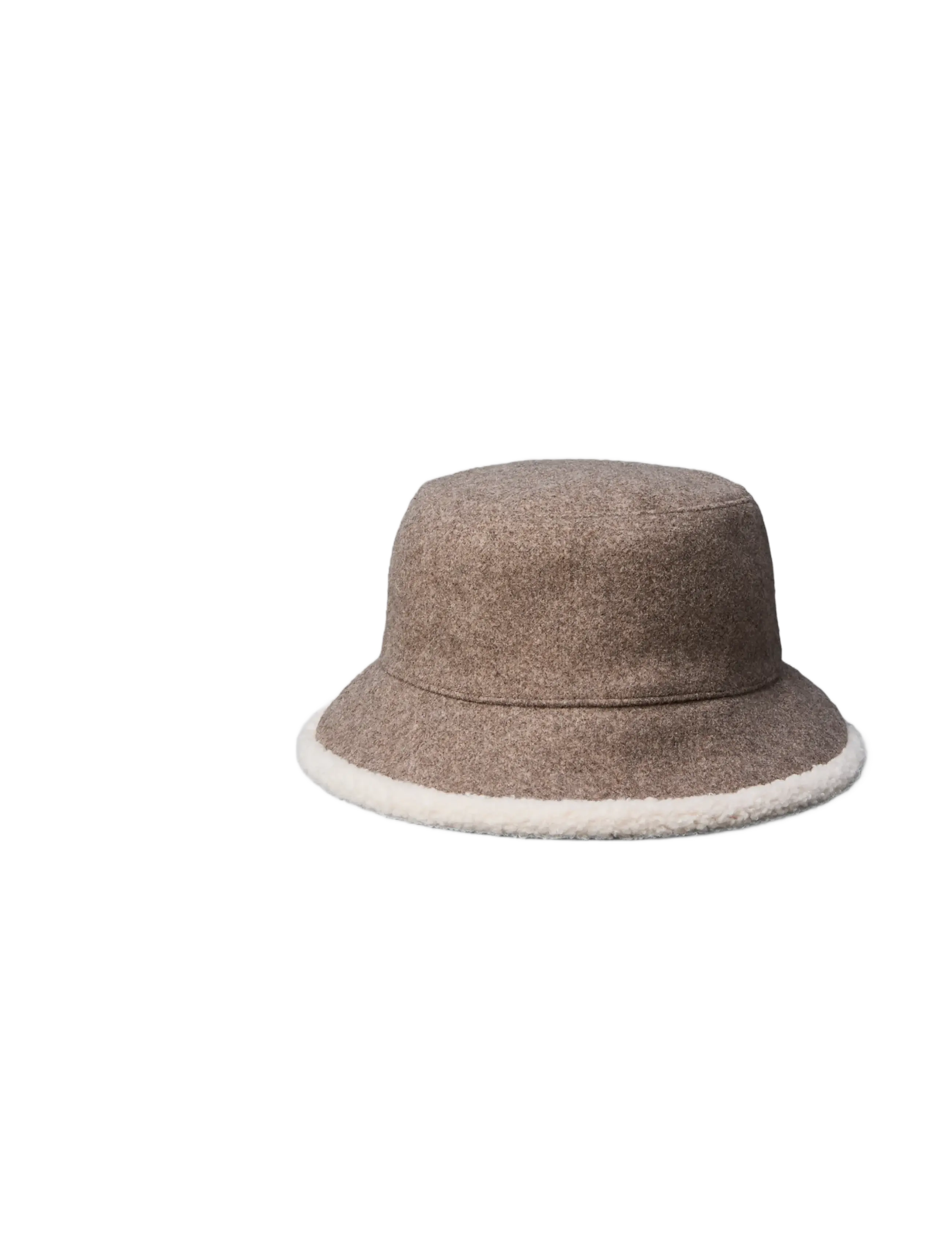 Calvin Klein - SHERPA W/ FELT REVERSIBLE BUCKET - bøllehatte - demitasse heather - 1