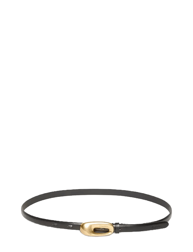 Calvin Klein - ELONGATED CHUCNHY BUCKLE 15MM - igapäevased vööd - black tumbled deep gold - 2