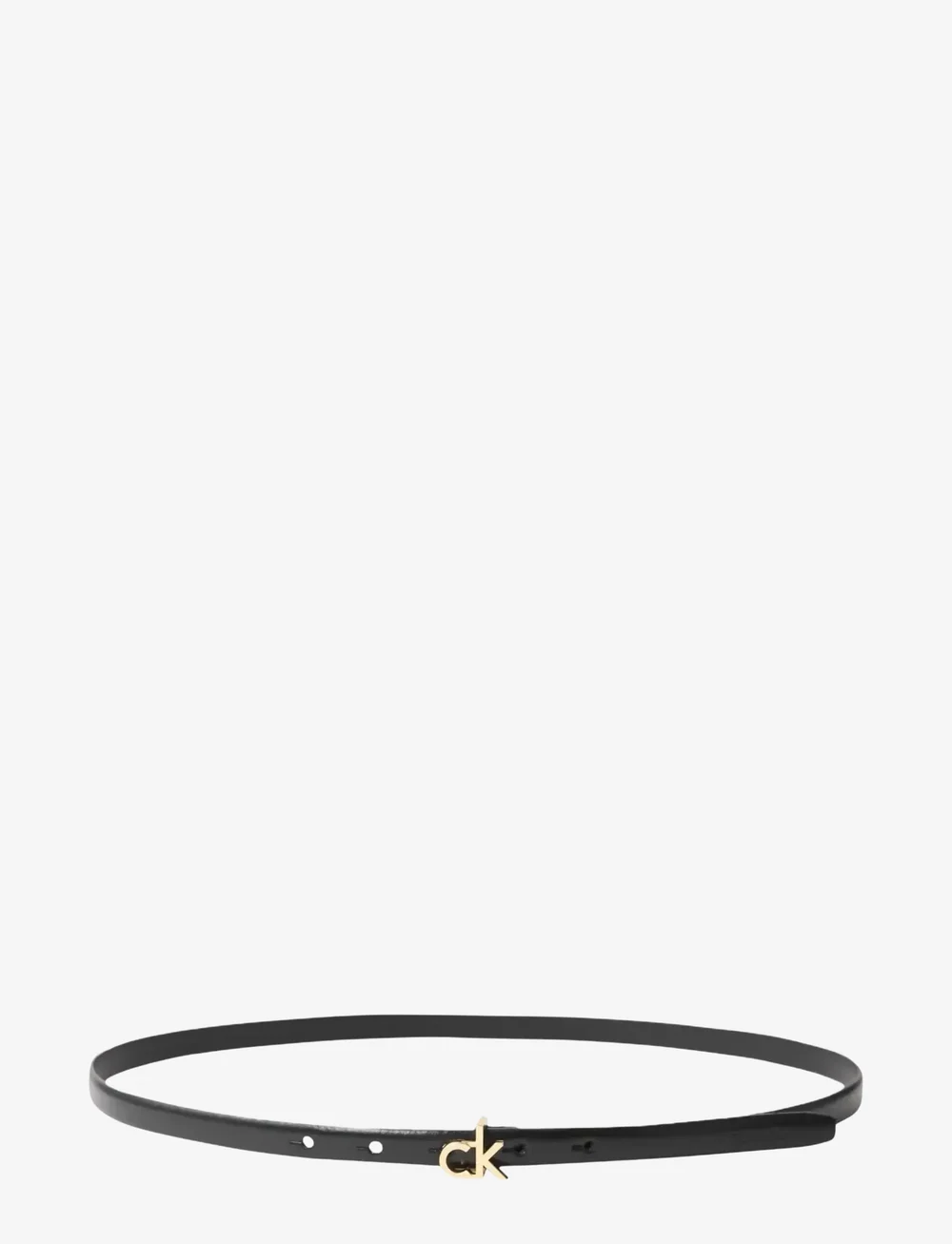 Calvin Klein - CK BUCKLE SKINNY BELT 15MM - vardagsskärp - black - 0