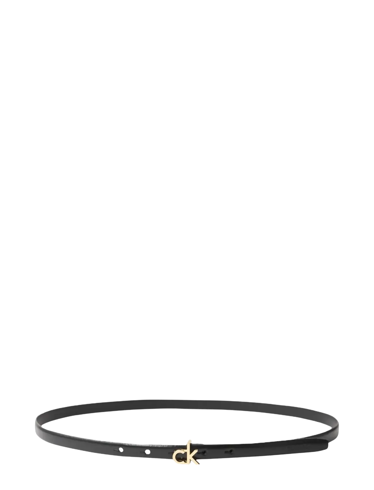 Calvin Klein CK BUCKLE SKINNY BELT 15MM - Calvin Klein - BLACK / black