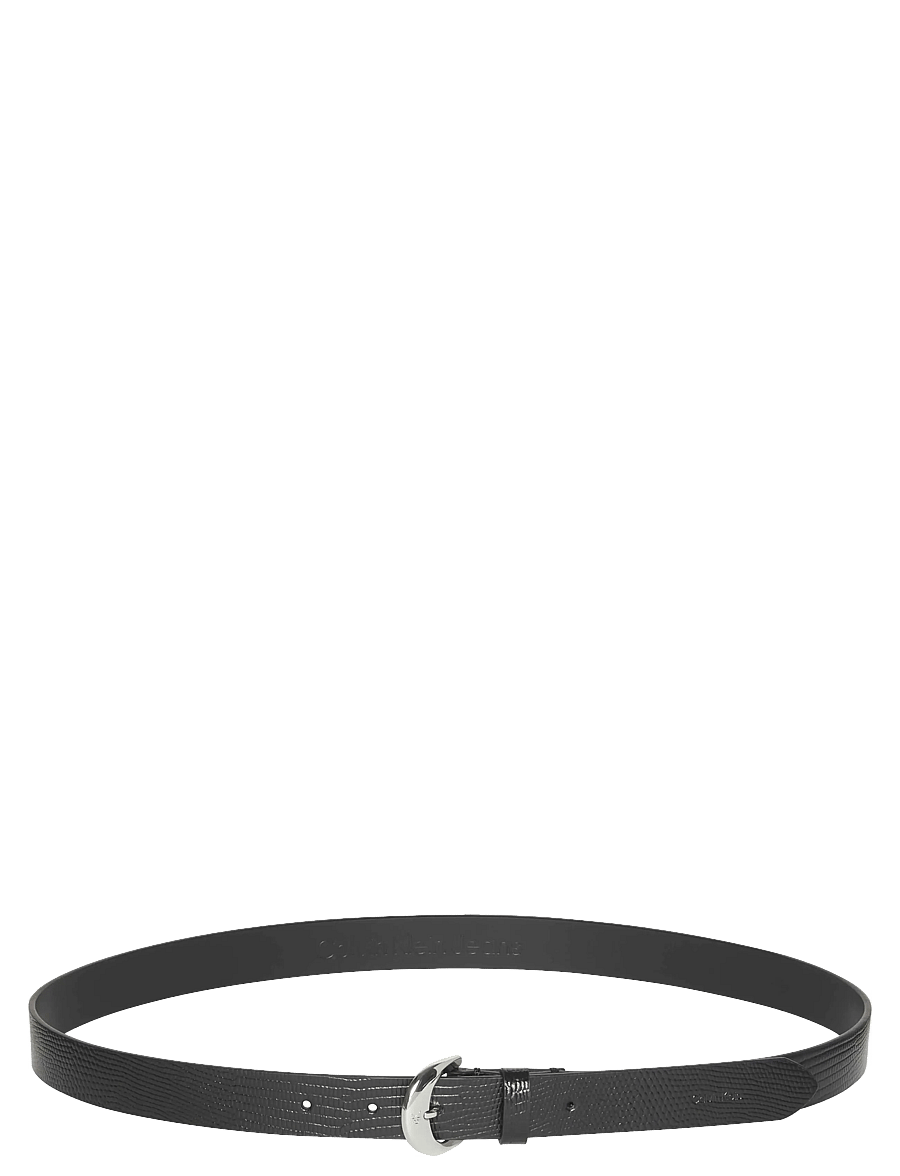 Calvin Klein - CLASSIC BUCKLE LIZARD EMBOSS 25M - freizeitgürtel - black - 0
