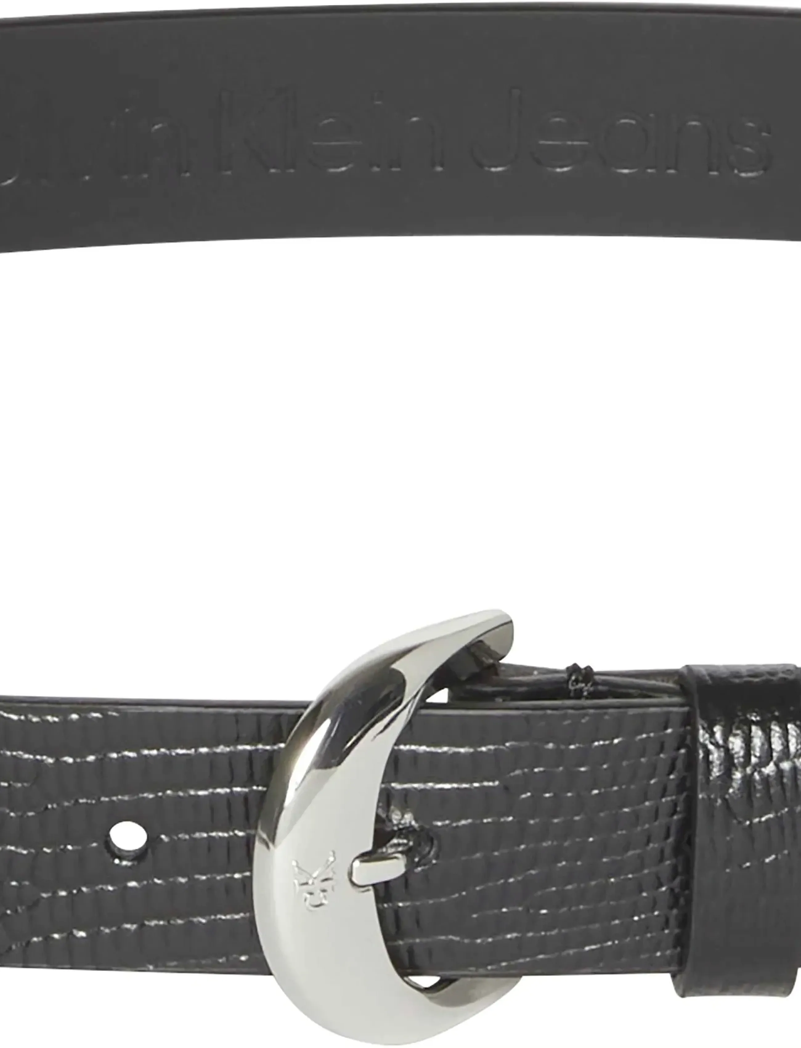 Calvin Klein - CLASSIC BUCKLE LIZARD EMBOSS 25M - kasdieniai diržai - black - 2