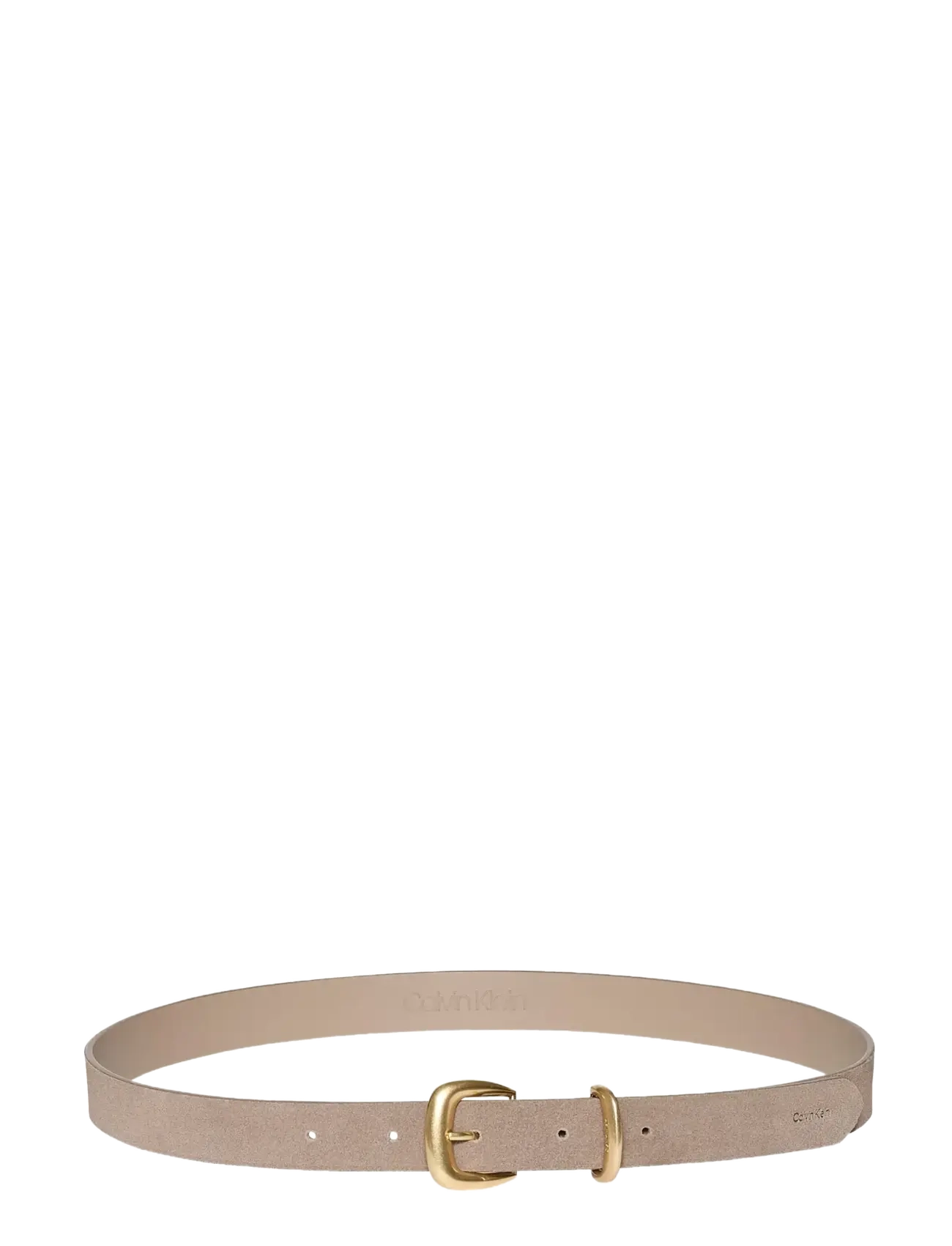 Calvin Klein - 2 PIECE SUEDE STRAP 25MM - vardagsskärp - desert taupe   antique light gold - 1