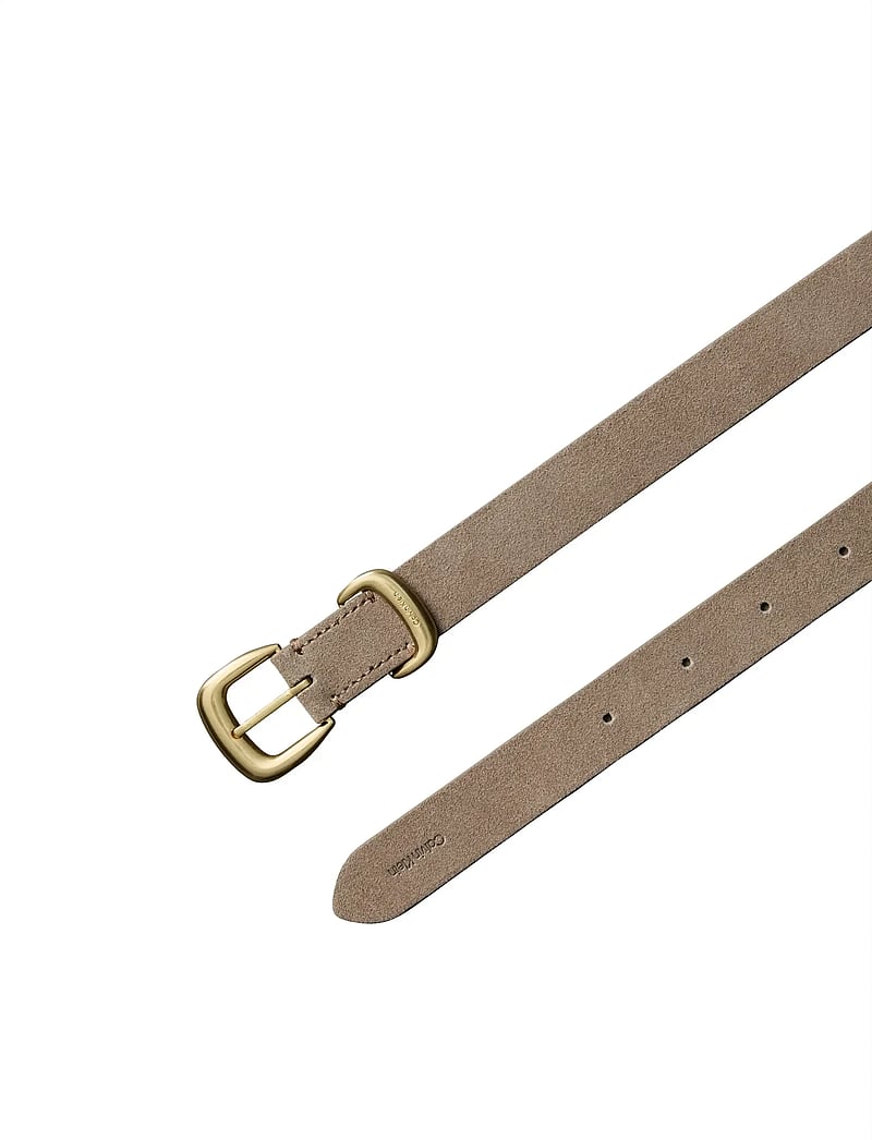 Calvin Klein - 2 PIECE SUEDE STRAP 25MM - desert taupe antique light gold - 2